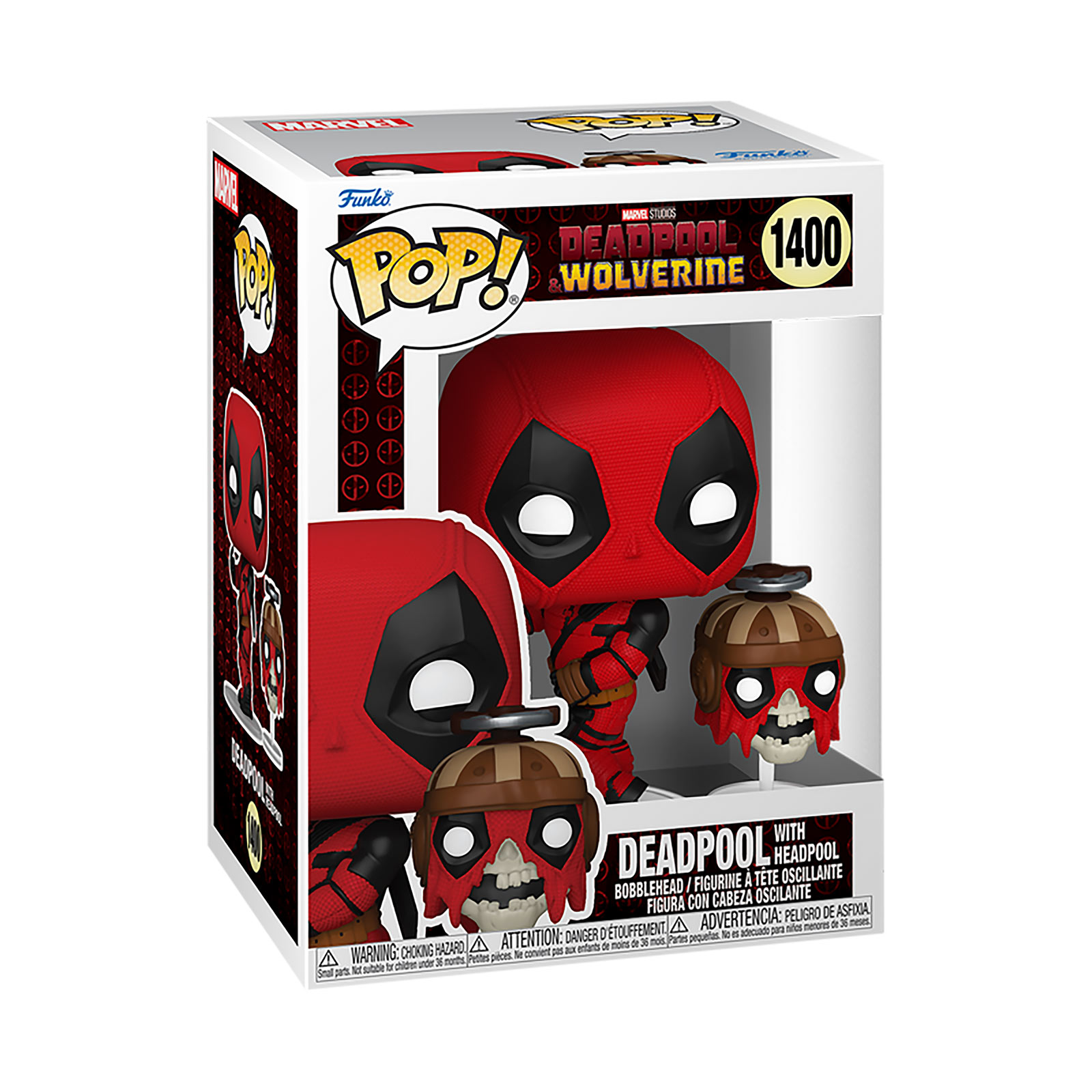 Deadpool mit Headpool Funko Pop Wackelkopf-Figur