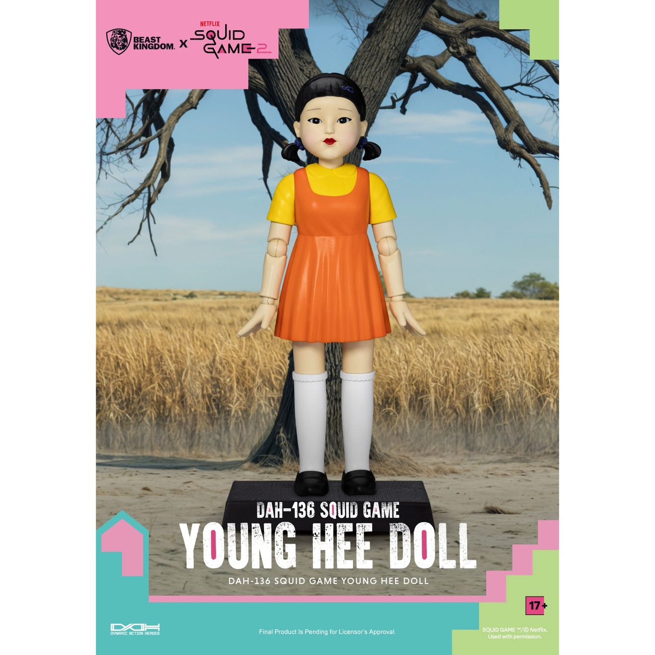 Figurka akcji Squid Game z dźwiękiem Young Hee Doll 30 cm