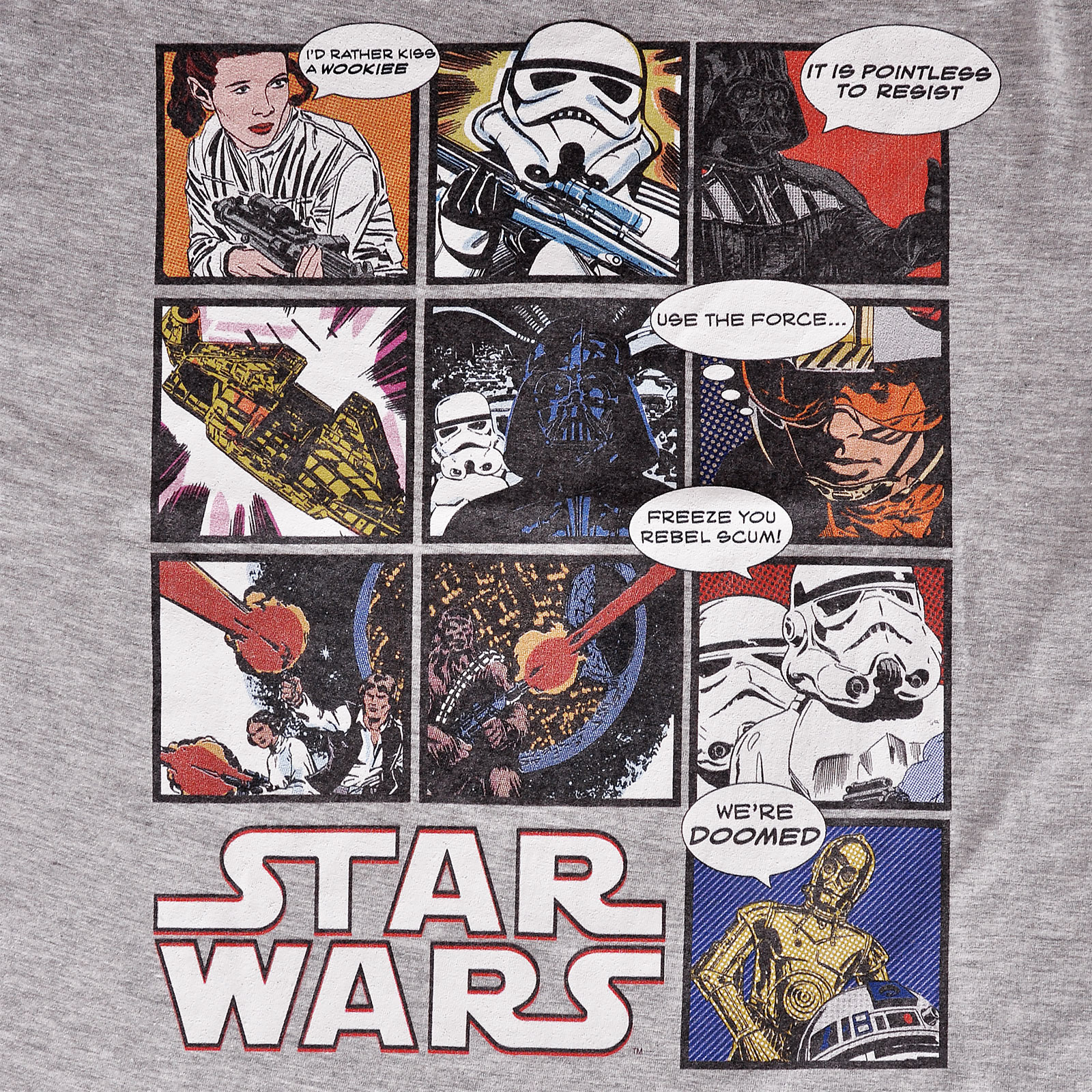 Star Wars - Comic T-Shirt grau