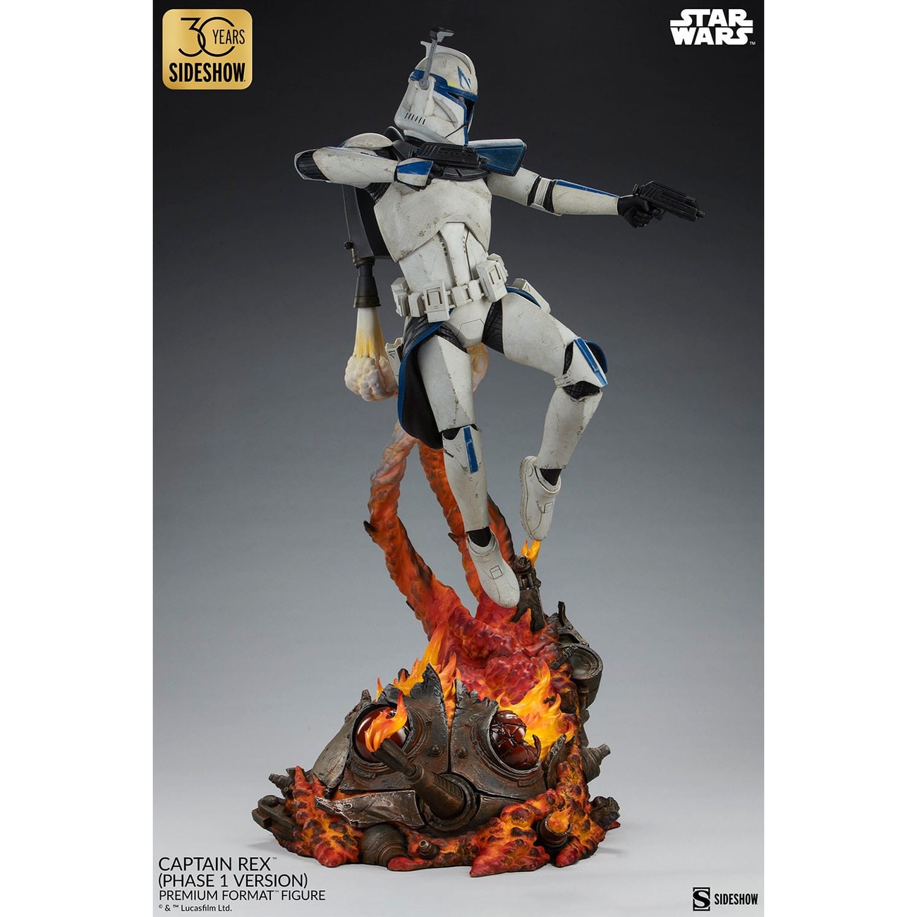 Star Wars Figura Premium Format Captain Rex (Versión Fase 1) Sideshow Exclusive 68 cm