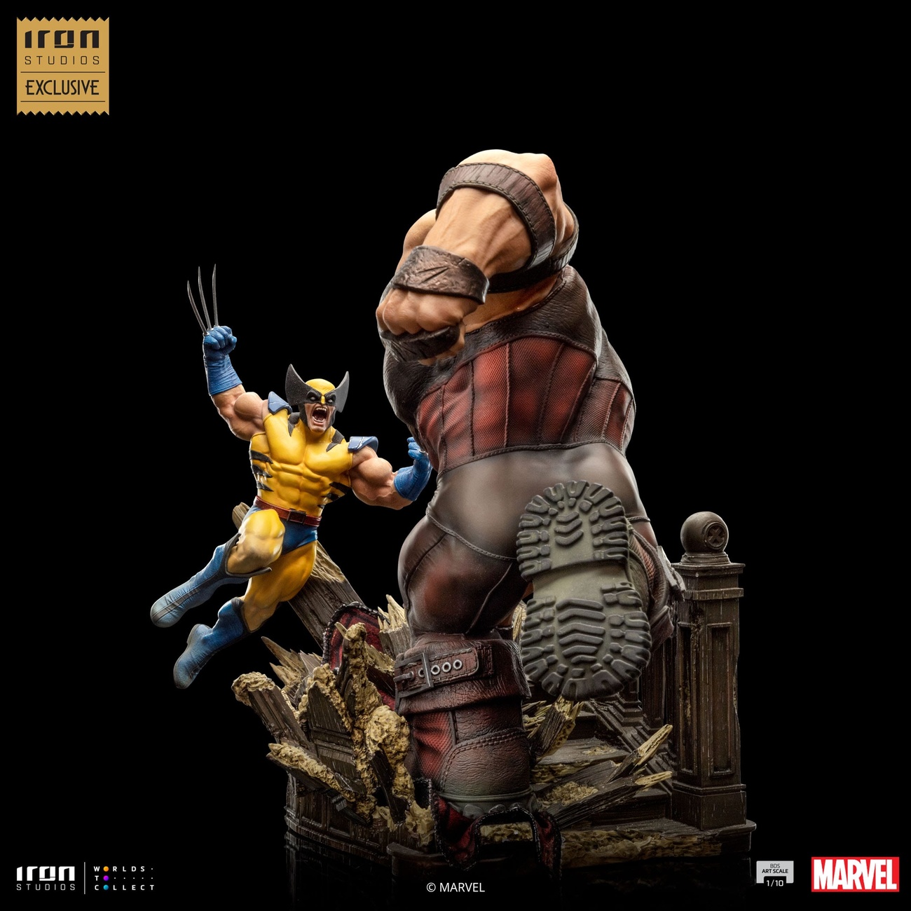 Marvel BDS Art Scale Figura 1/10 Wolverine vs Juggernaut heo EU Exclusive 30 cm