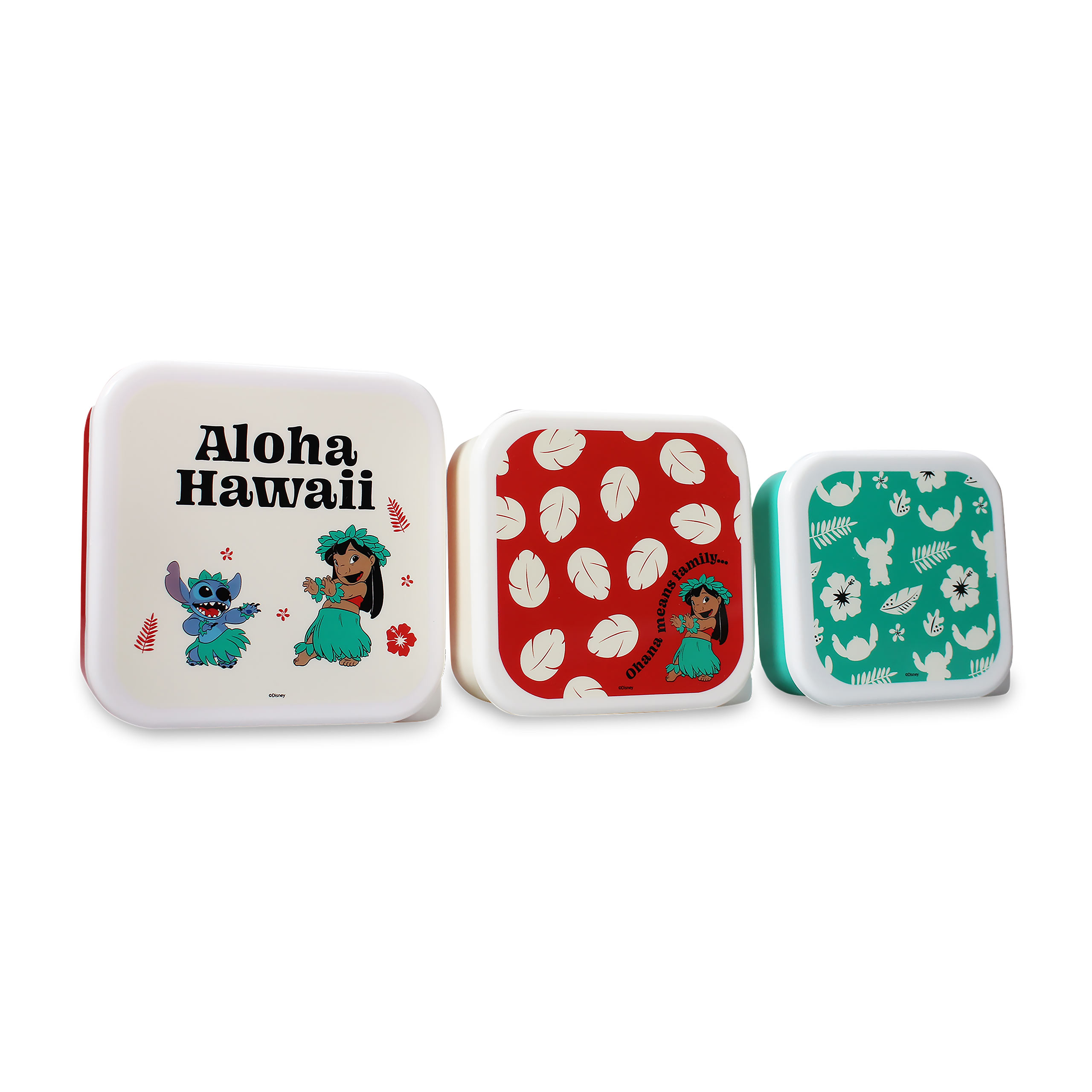 Lilo & Stitch - Aloha Hawaii Lunchbox 3er Set
