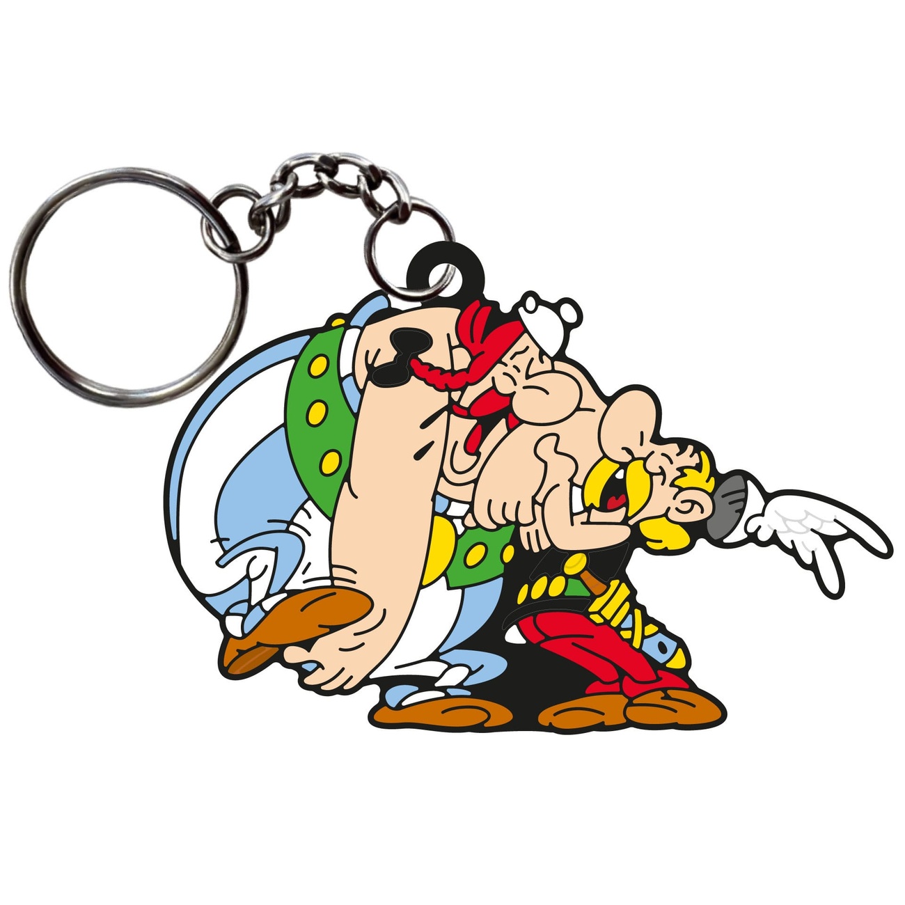 Asterix Nyckelring Asterix & Obelix Skrattande 9 cm