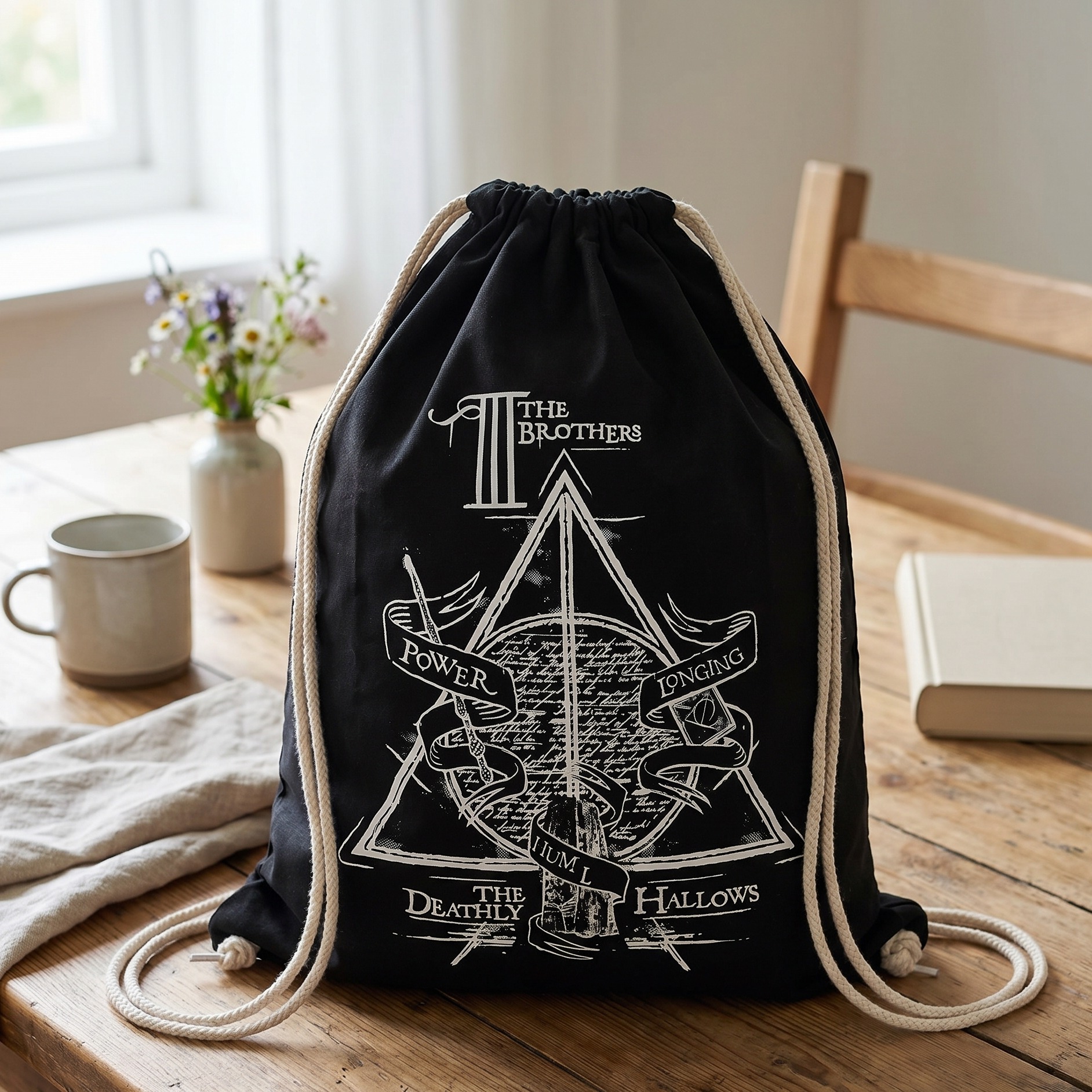 Harry Potter - La Borsa Sportiva dei Tre Fratelli Nera