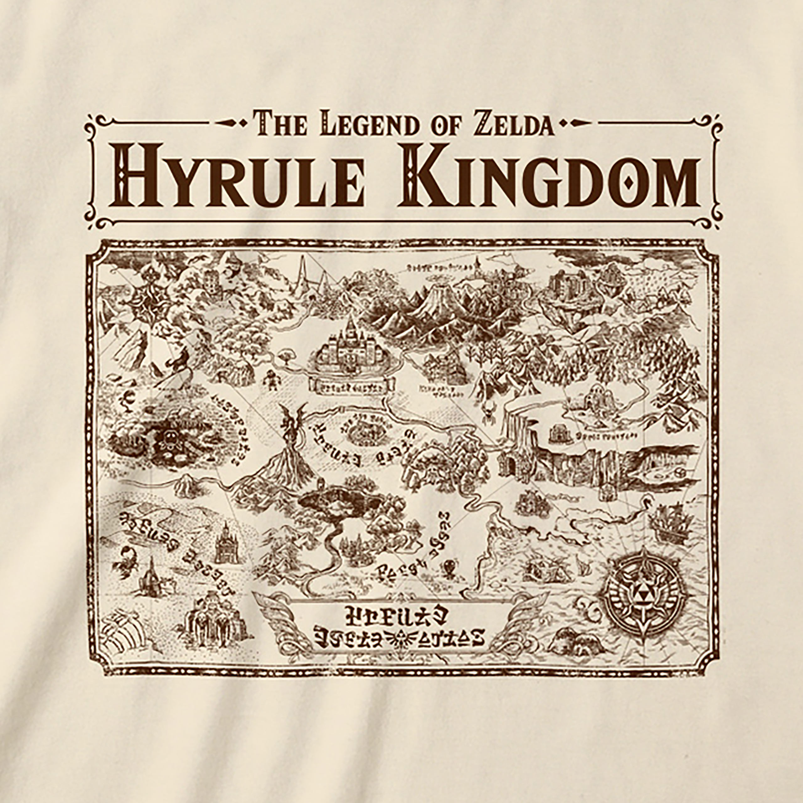 Zelda - Map of Hyrule T-Shirt beige