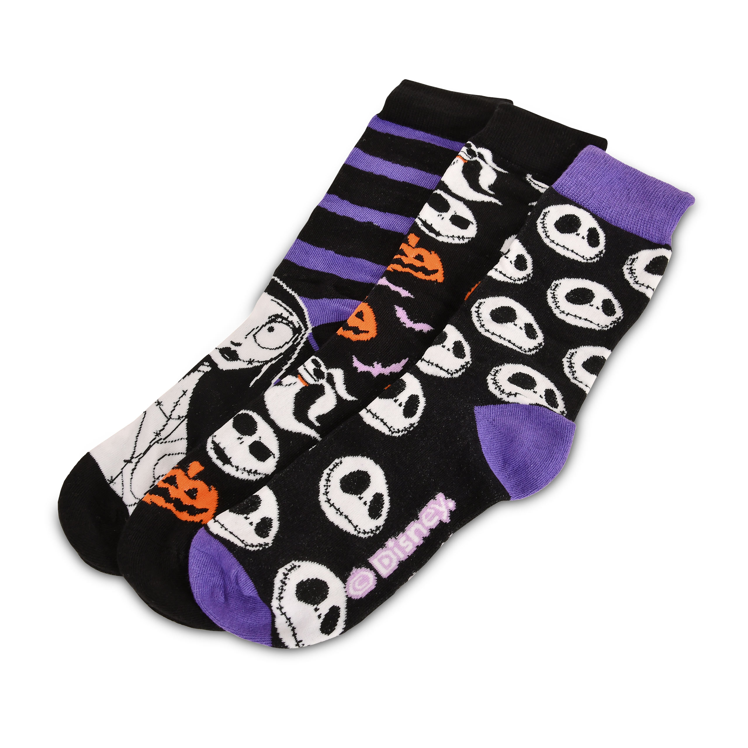 The Nightmare Before Christmas - Calcetines de Jack y Sally en caja de regalo