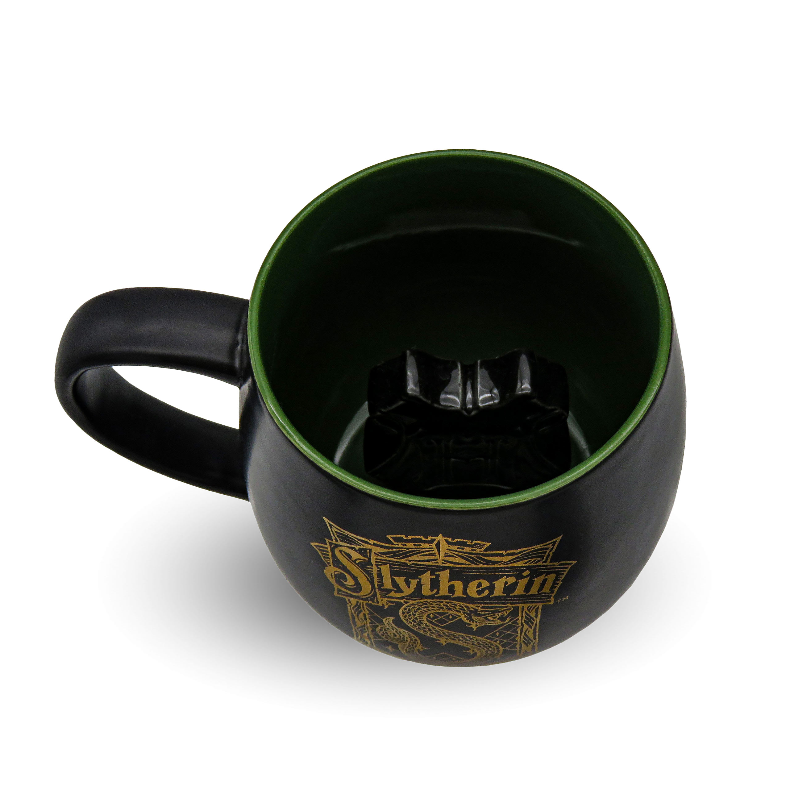Slytherin Beker met 3D Zweinstein Wapen Binnenin - Harry Potter