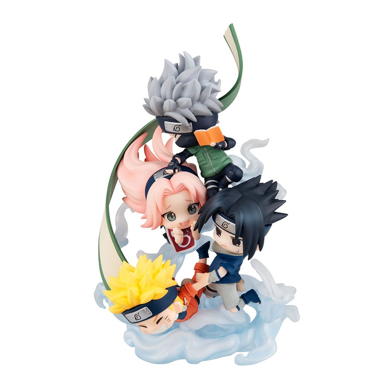 Naruto Shippuden FigUnity PVC Mini-Statue Gather here, Team 7 13 cm (with gift)