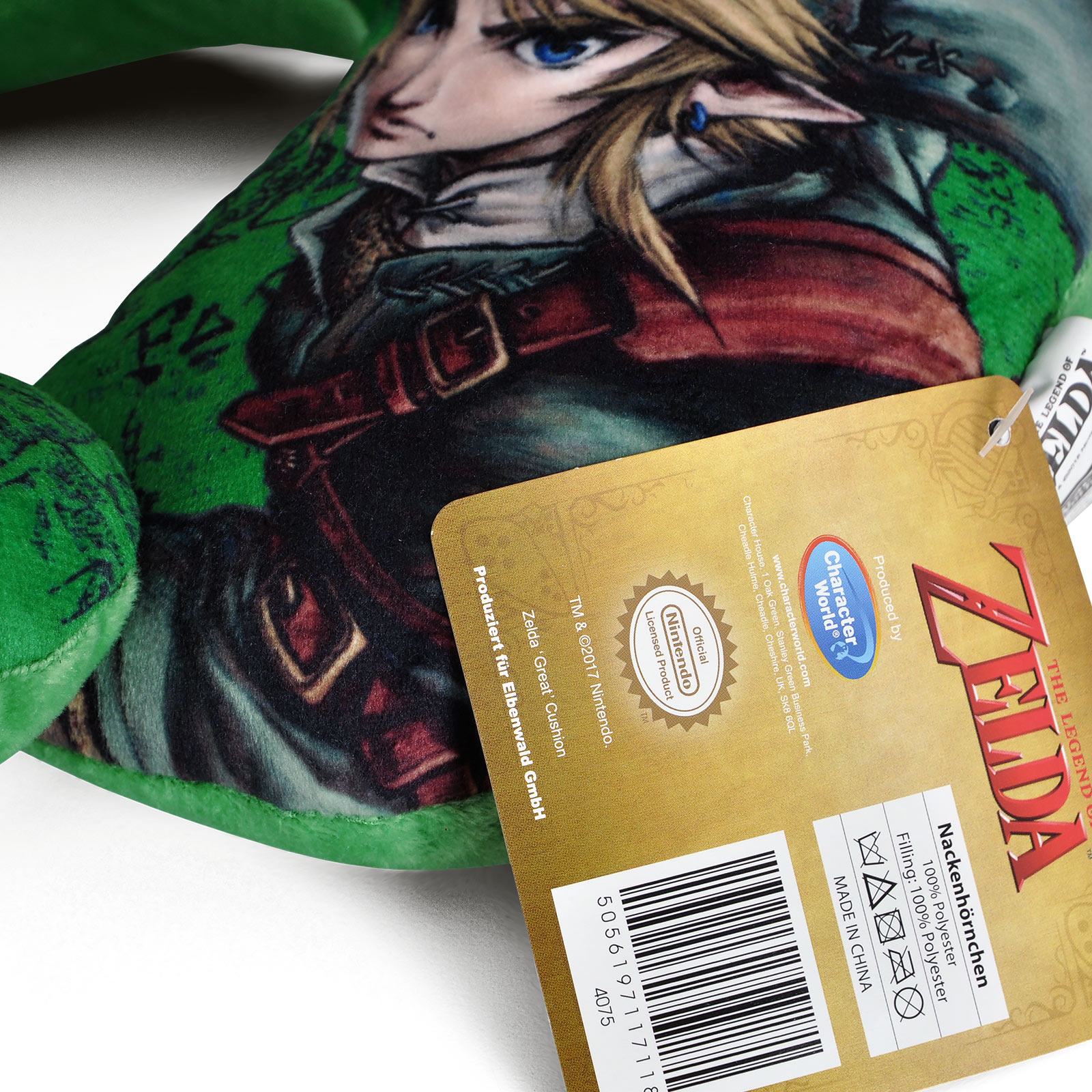 Zelda - Coussin de cou Link vert