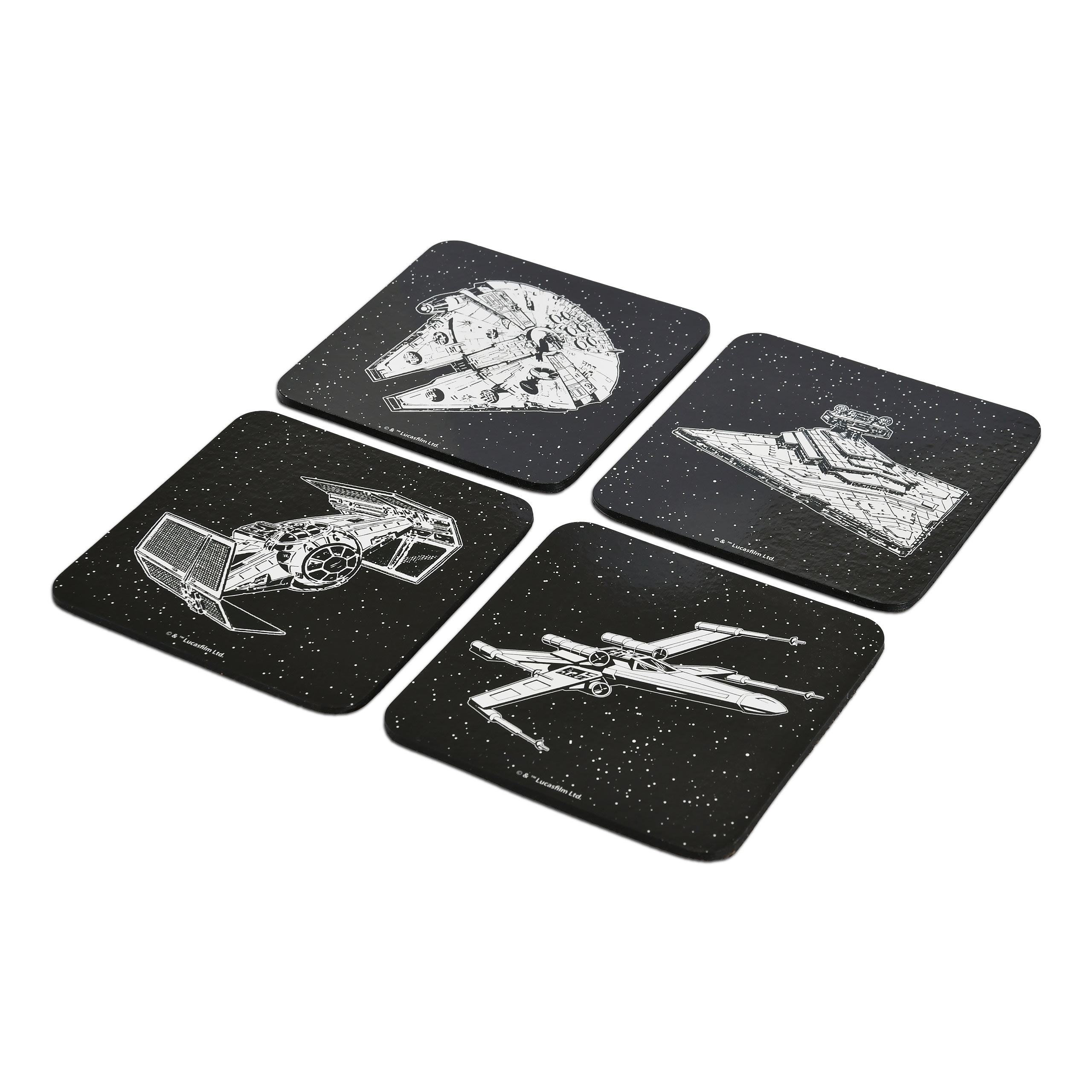 Star Wars - Set di sottobicchieri Astronavi