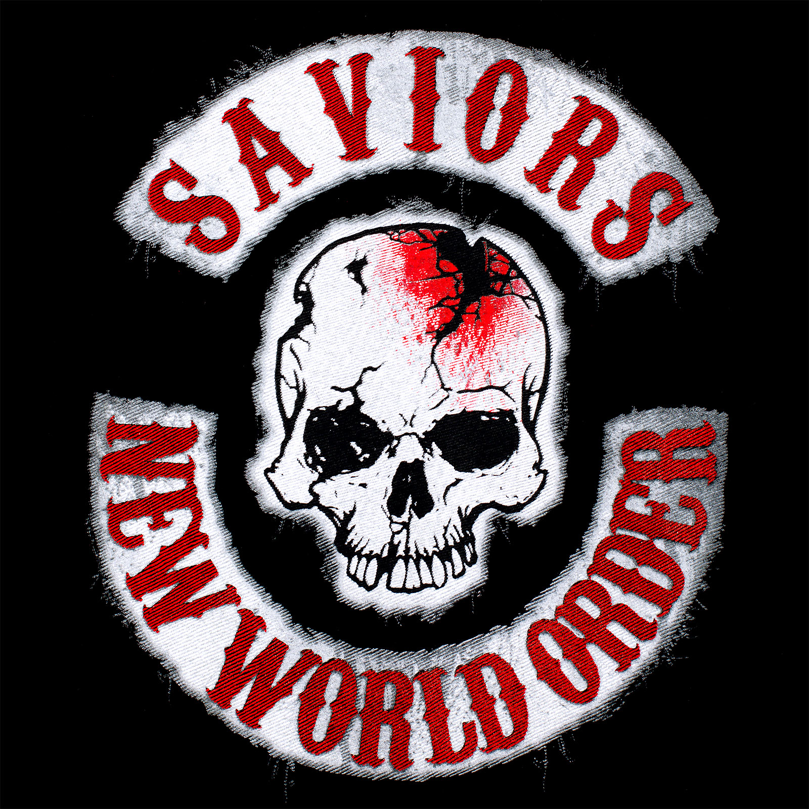 Walking Dead - Savior Patches T-shirt Zwart