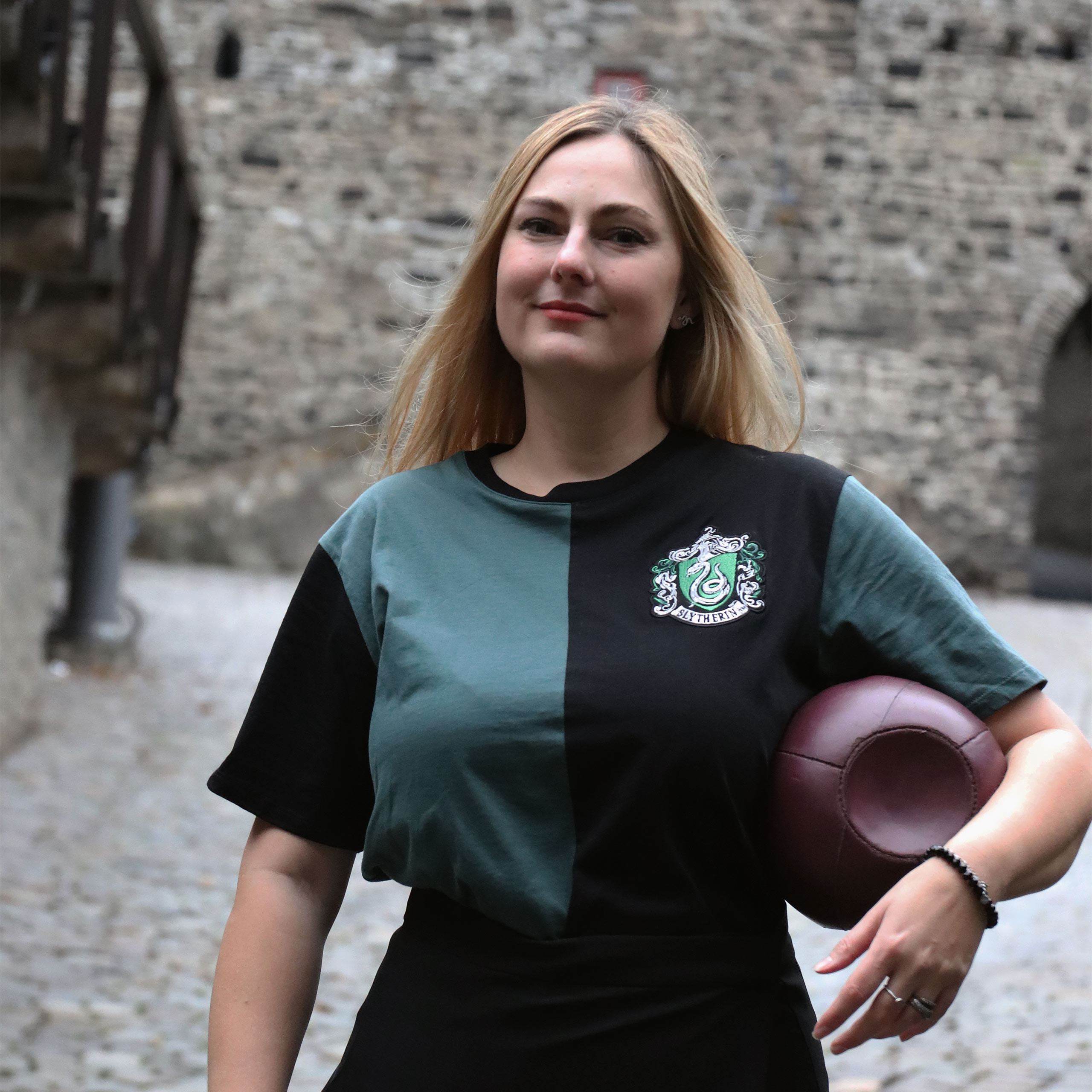 Harry Potter - Slytherin Toernooi T-Shirt groen-zwart