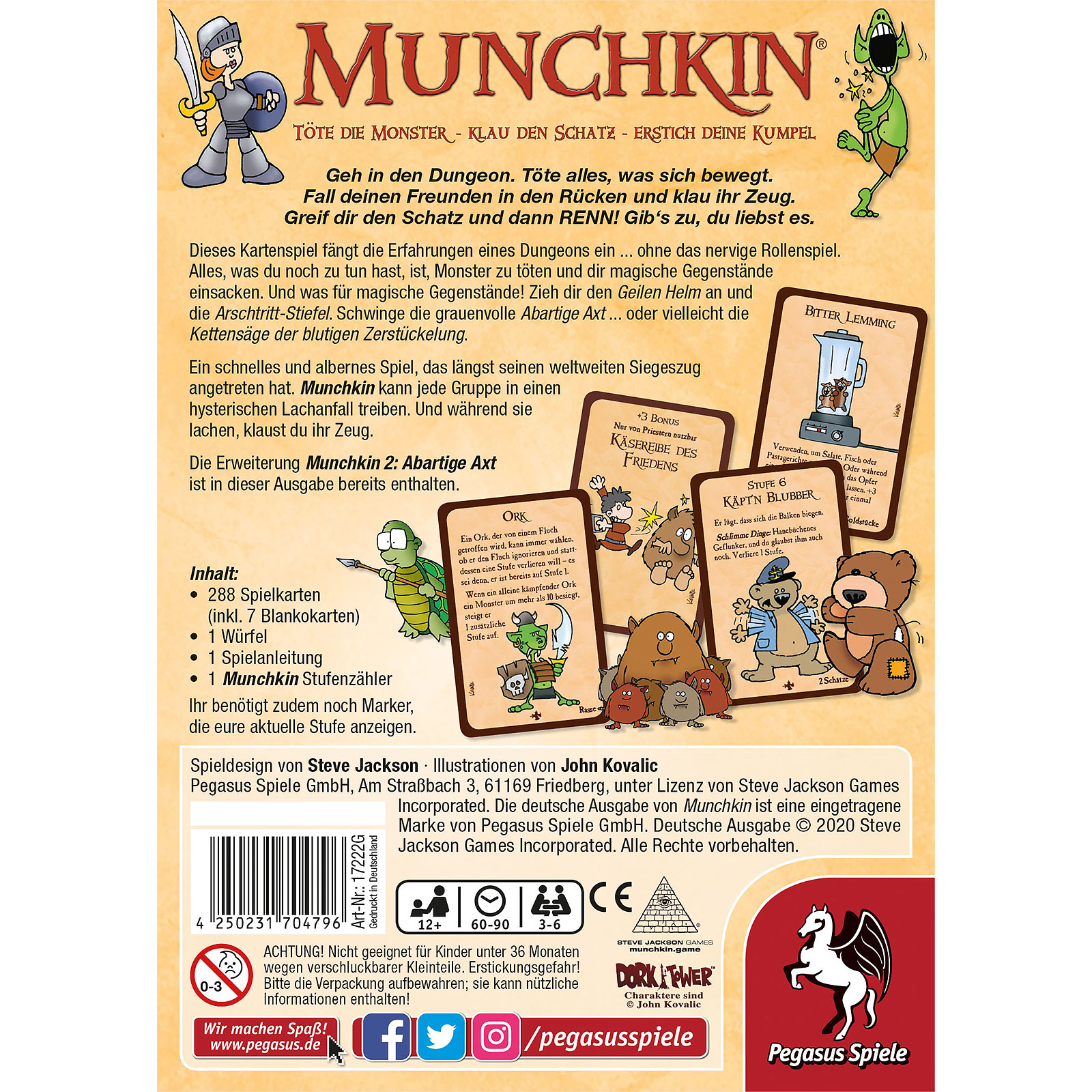 Munchkin - Grundspiel mit Erweiterung