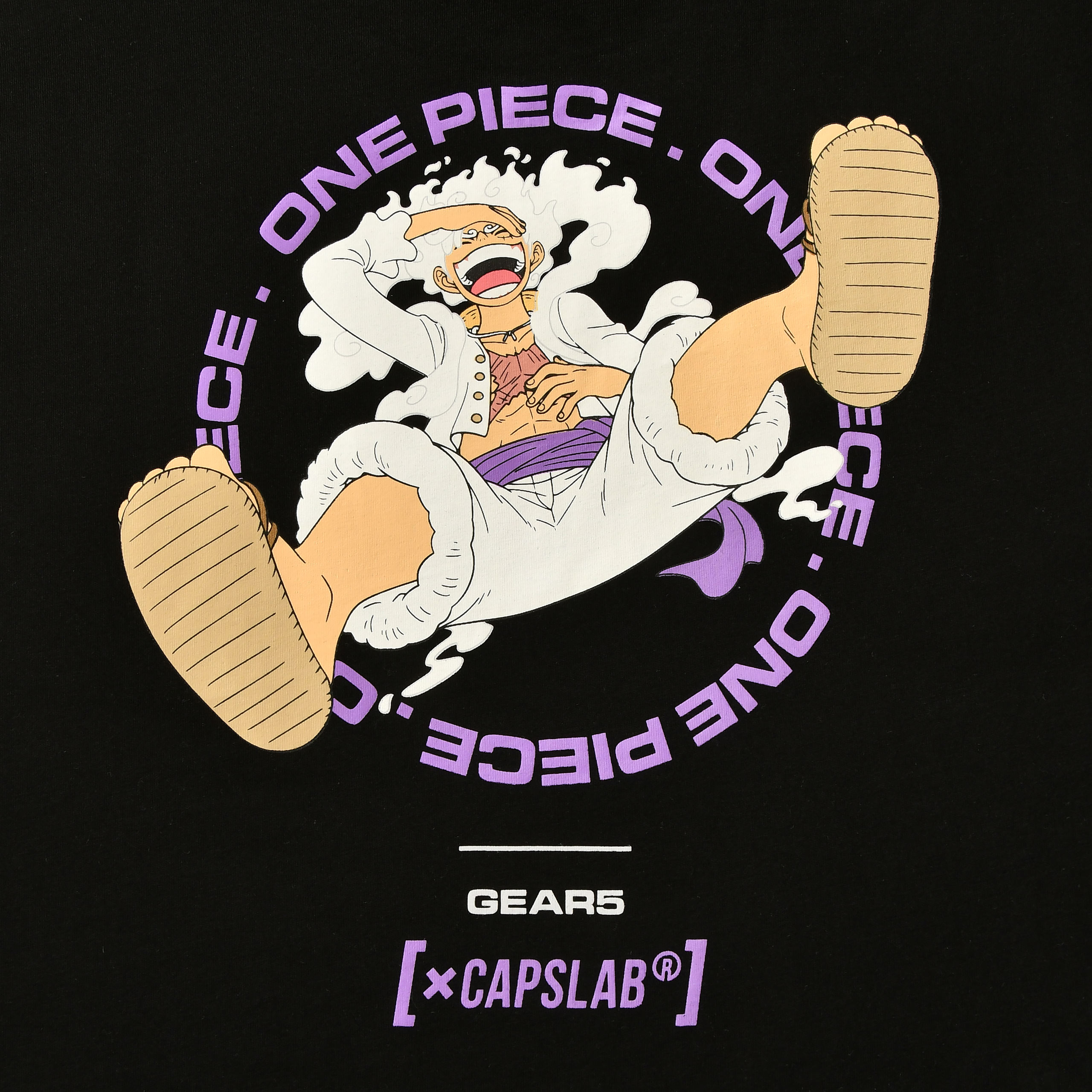 One Piece - Monkey D. Luffy Gear 5 T-Shirt Capslab noir