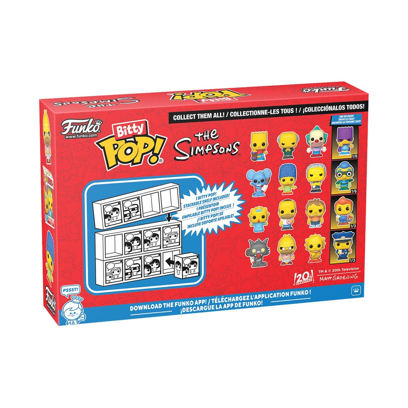 Los Simpson Bitty POP! Figuras de vinilo Pack de 4 Series 2 2 cm