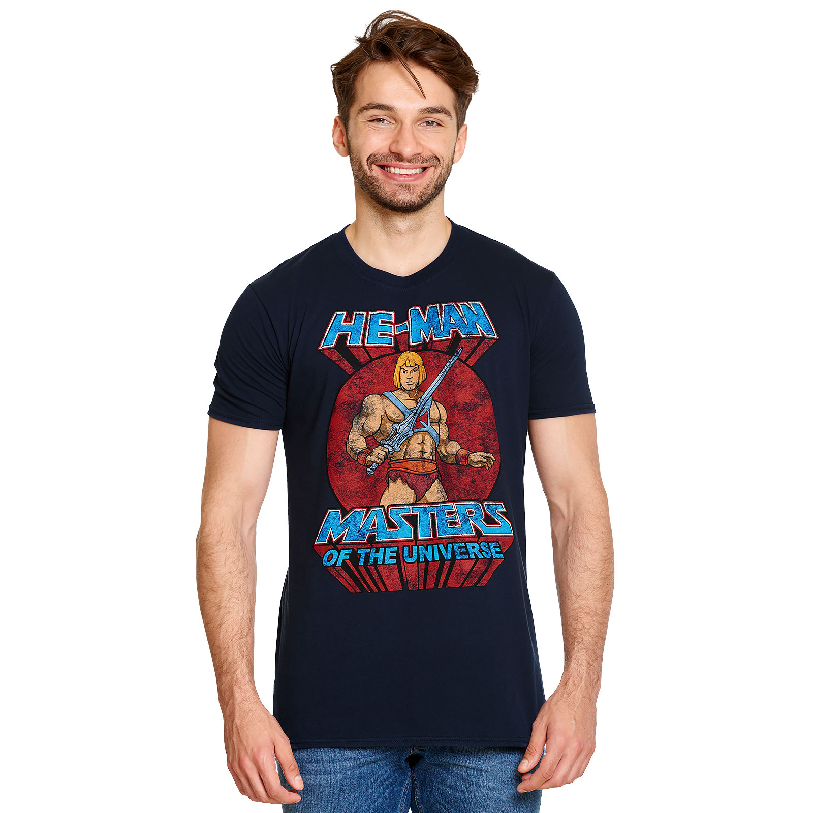 Masters of the Universe - He-Man Pose T-Shirt blau