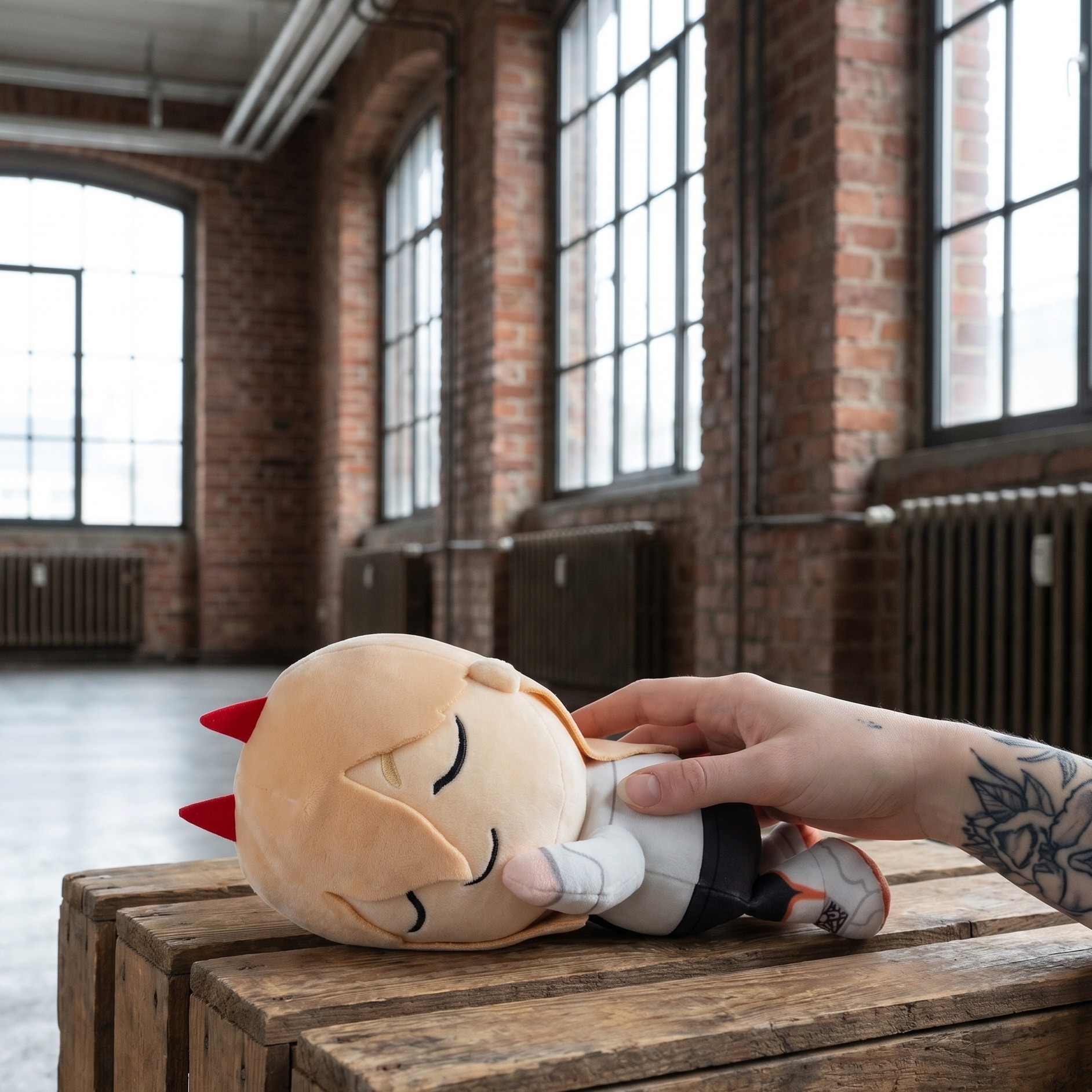 Chainsaw Man - Power durmiendo Figura de peluche Mocchi-Mocchi