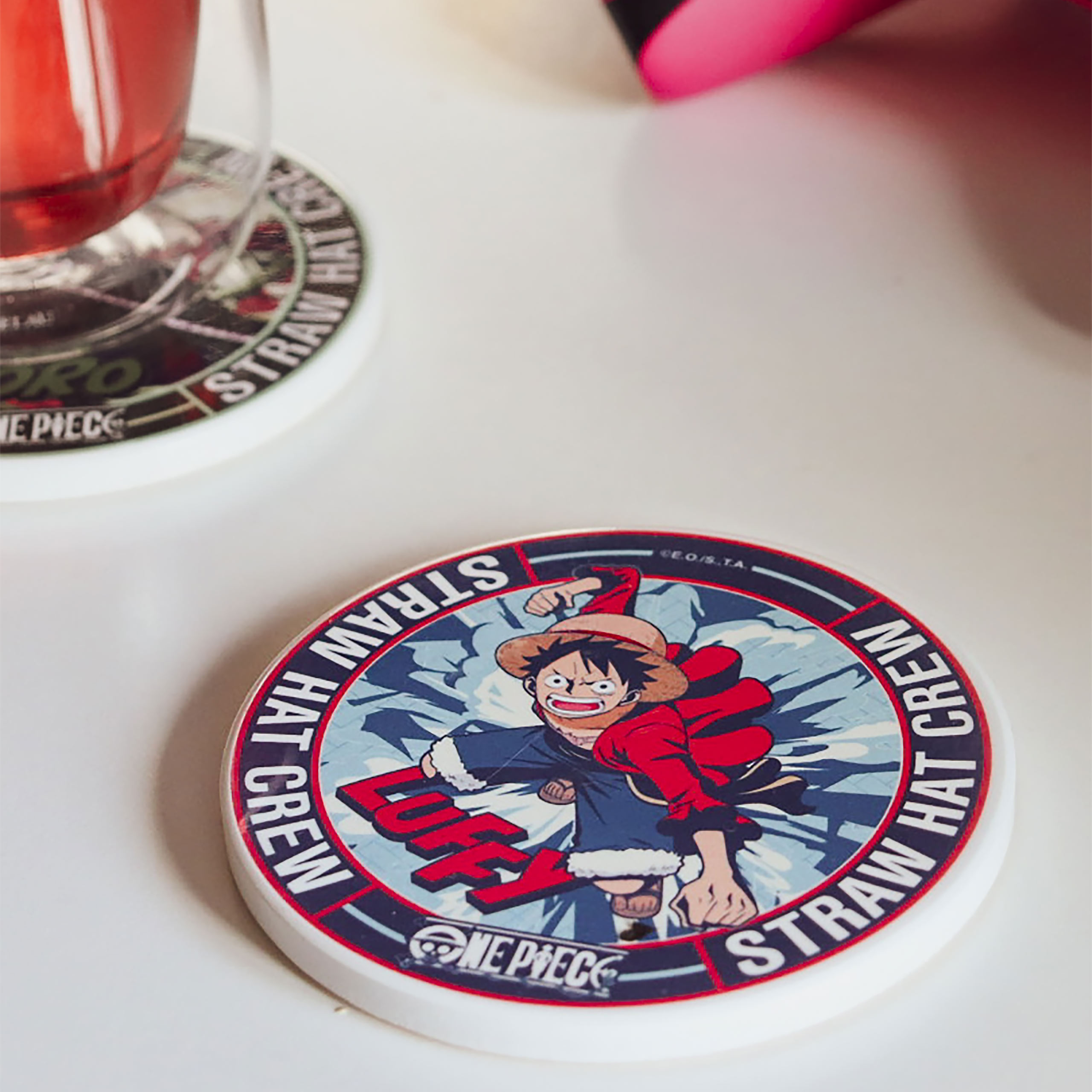 One Piece - Monkey D. Luffy Glasunderlägg