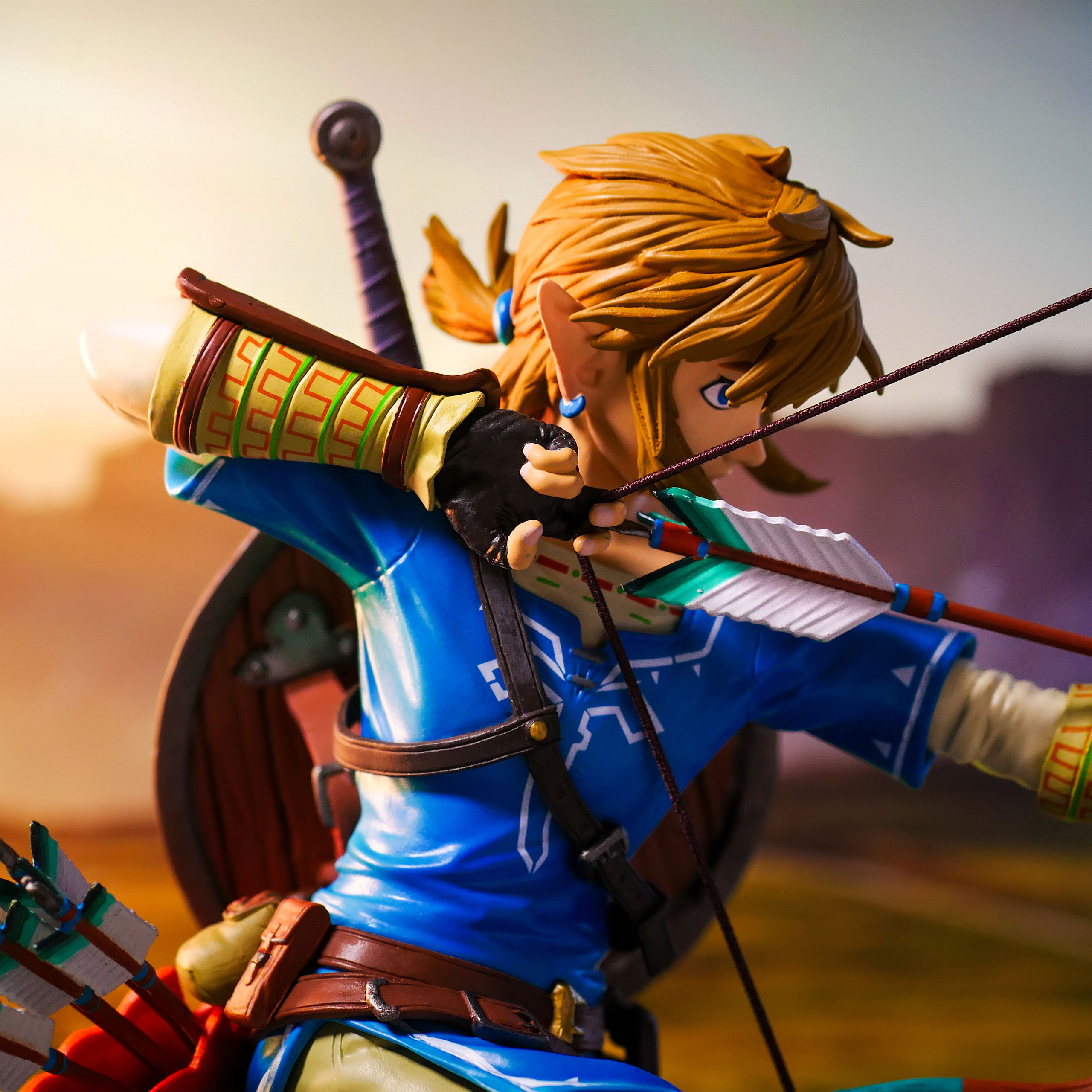 Zelda - Link Breath of the Wild Figur mit Diorama