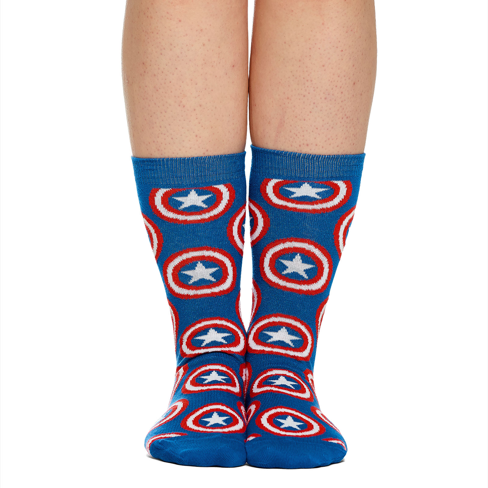 Captain America - Ensemble de 2 paires de chaussettes avec logo Shield