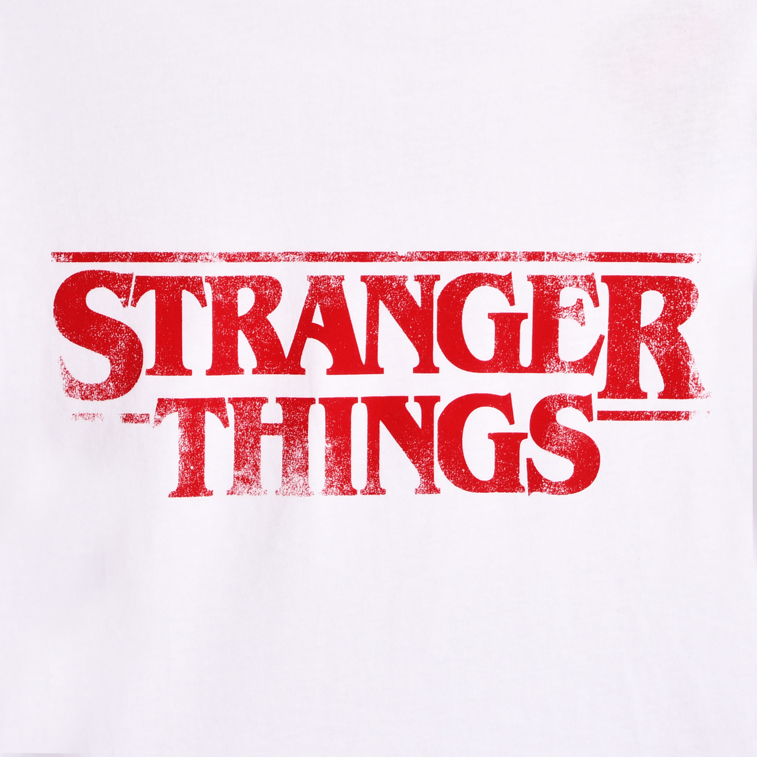 Stranger Things - Distressed Logo Crop Top wit