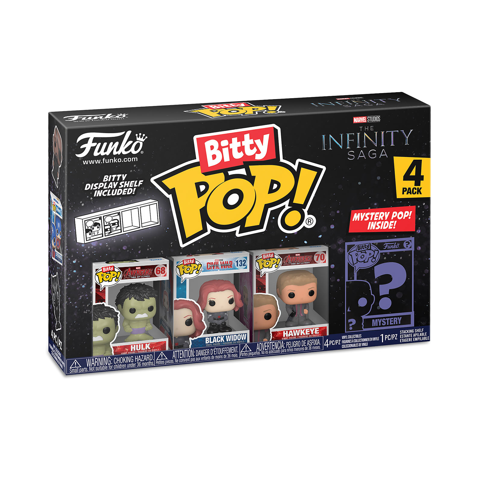 Marvel - Funko Bitty Pop Set di 4 Figure Serie 3