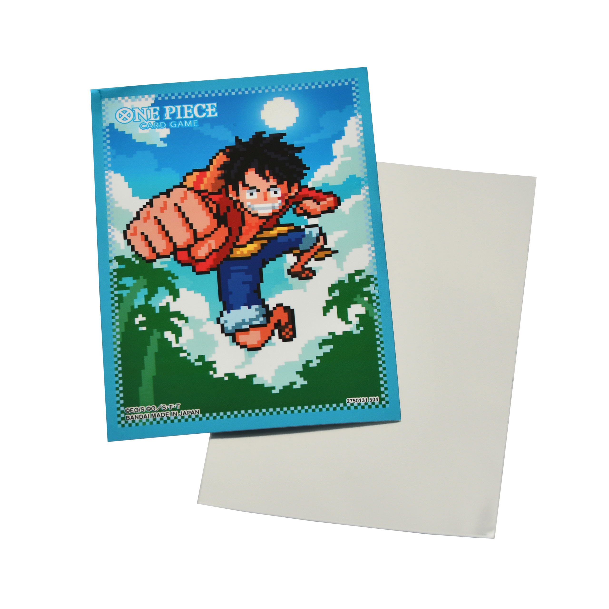 One Piece Card Game - Luffy Pixelart Official Sleeve 8 Kaarthoezen