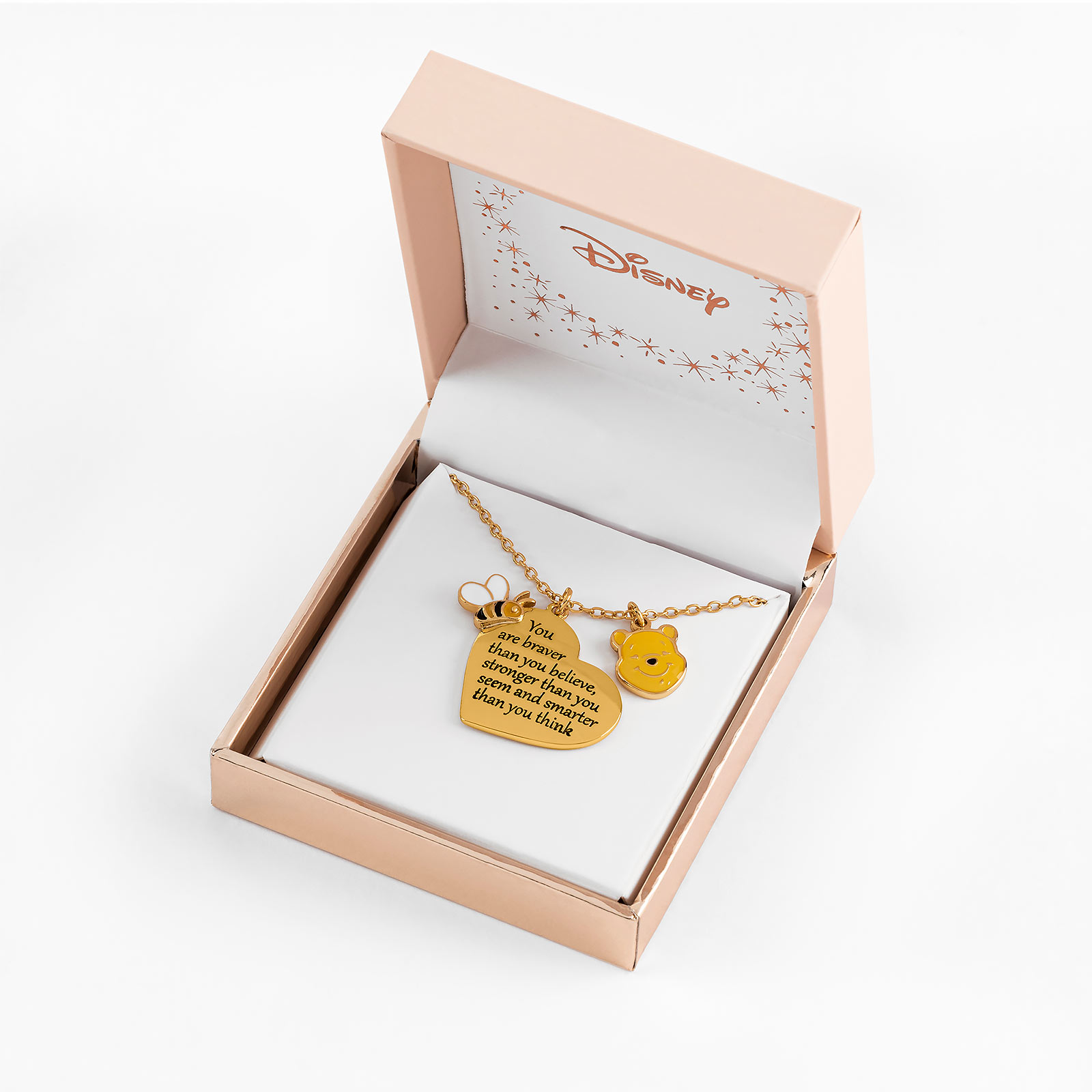 Winnie the Pooh - Braver, Strong, Smart Necklace