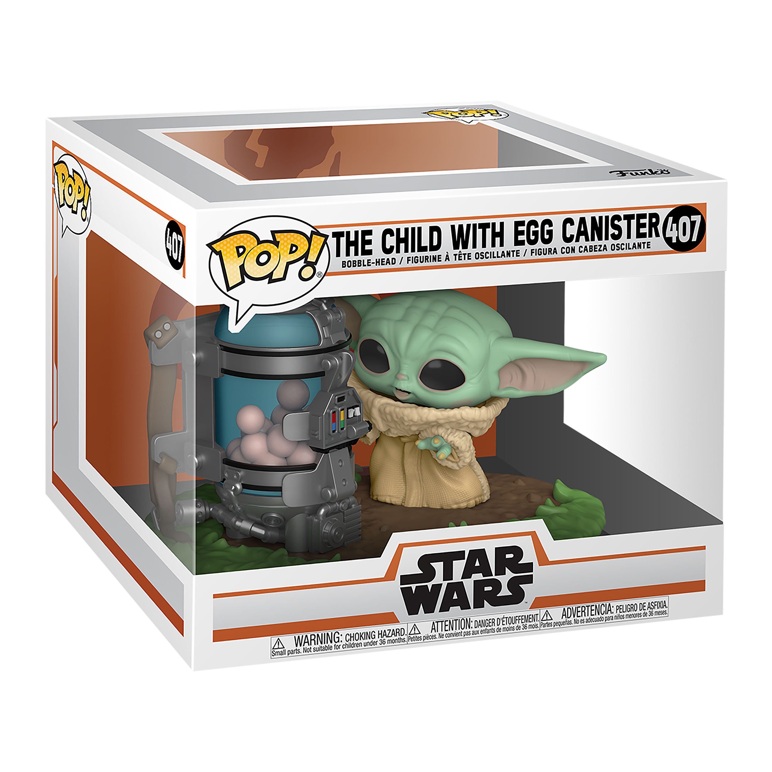 The Child with Egg Canister Funko Pop Bobblehead Figure - Star Wars The Mandalorian