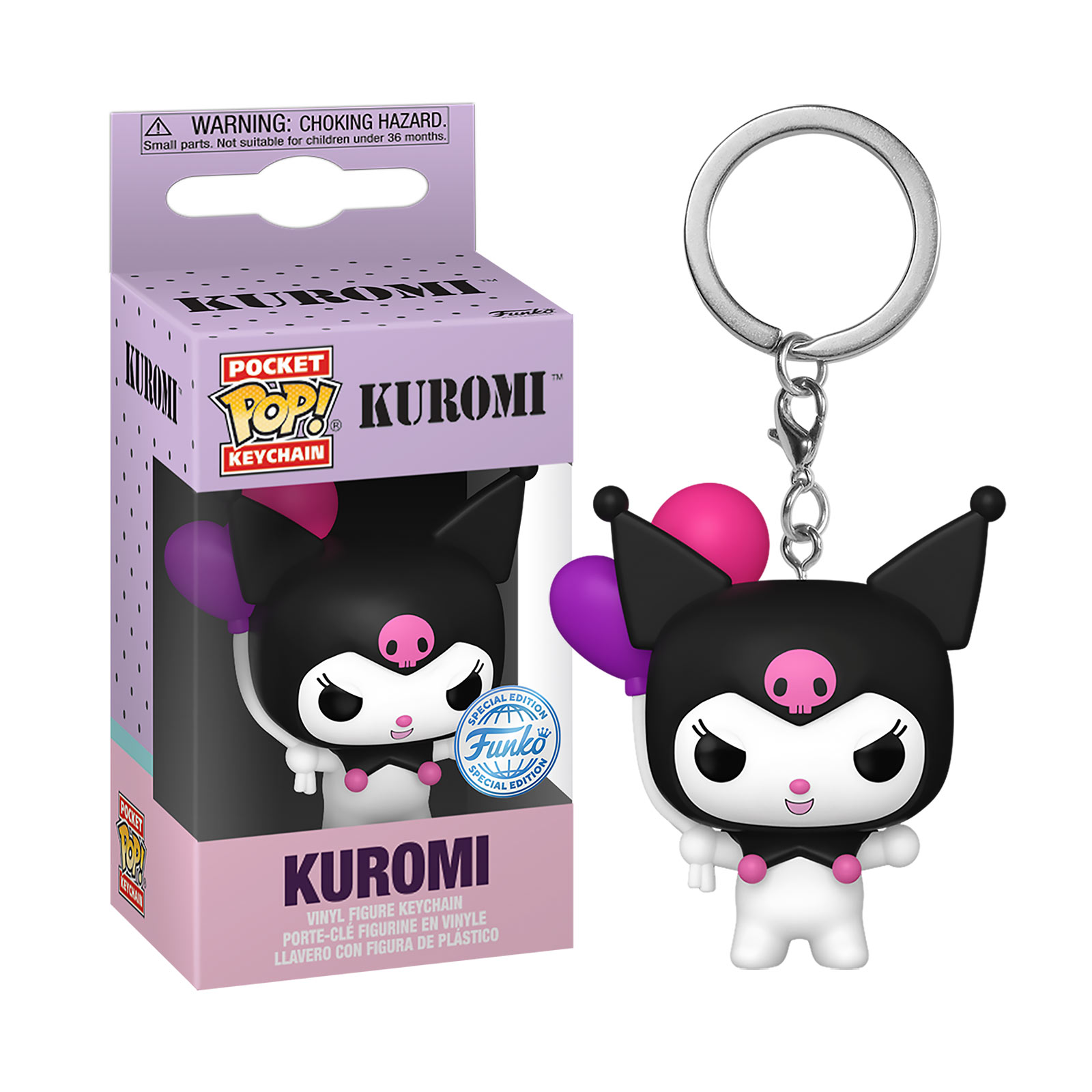 Sanrio - Kuromi with Balloons Funko Pop Keychain