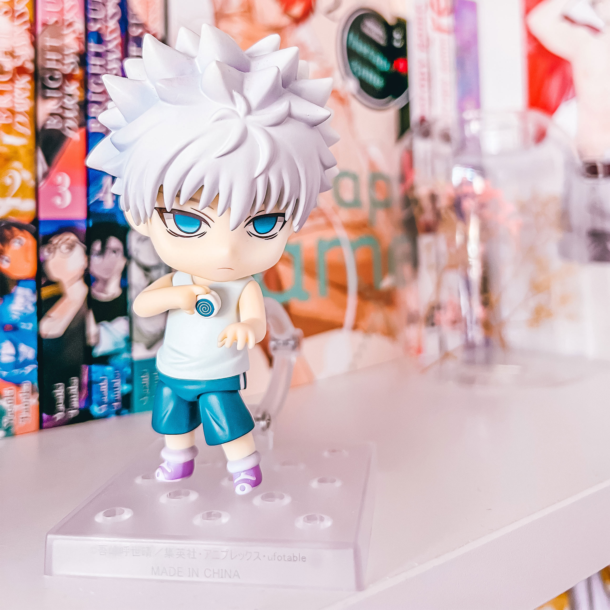 Hunter × Hunter. Killua Zoldyck mudável rosto nendoroid q versão de ação  figura anime figuras personagens brinquedos decorações de desktop presente  para crianças AIWQR