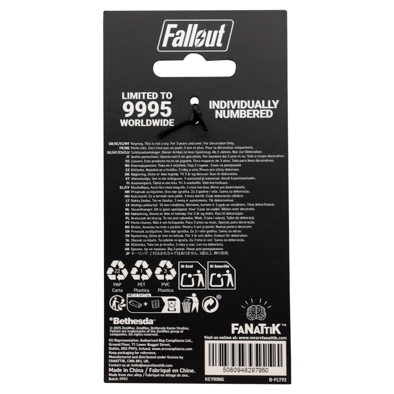 Fallout Schlüsselanhänger Nuka-Cola Limited Edition