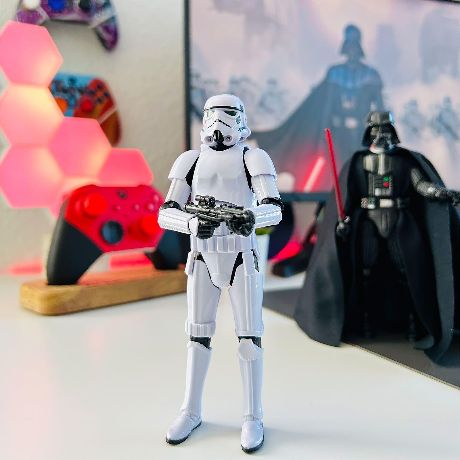 Star Wars - Imperial Stormtrooper con Blaster Black Series Figura de acción