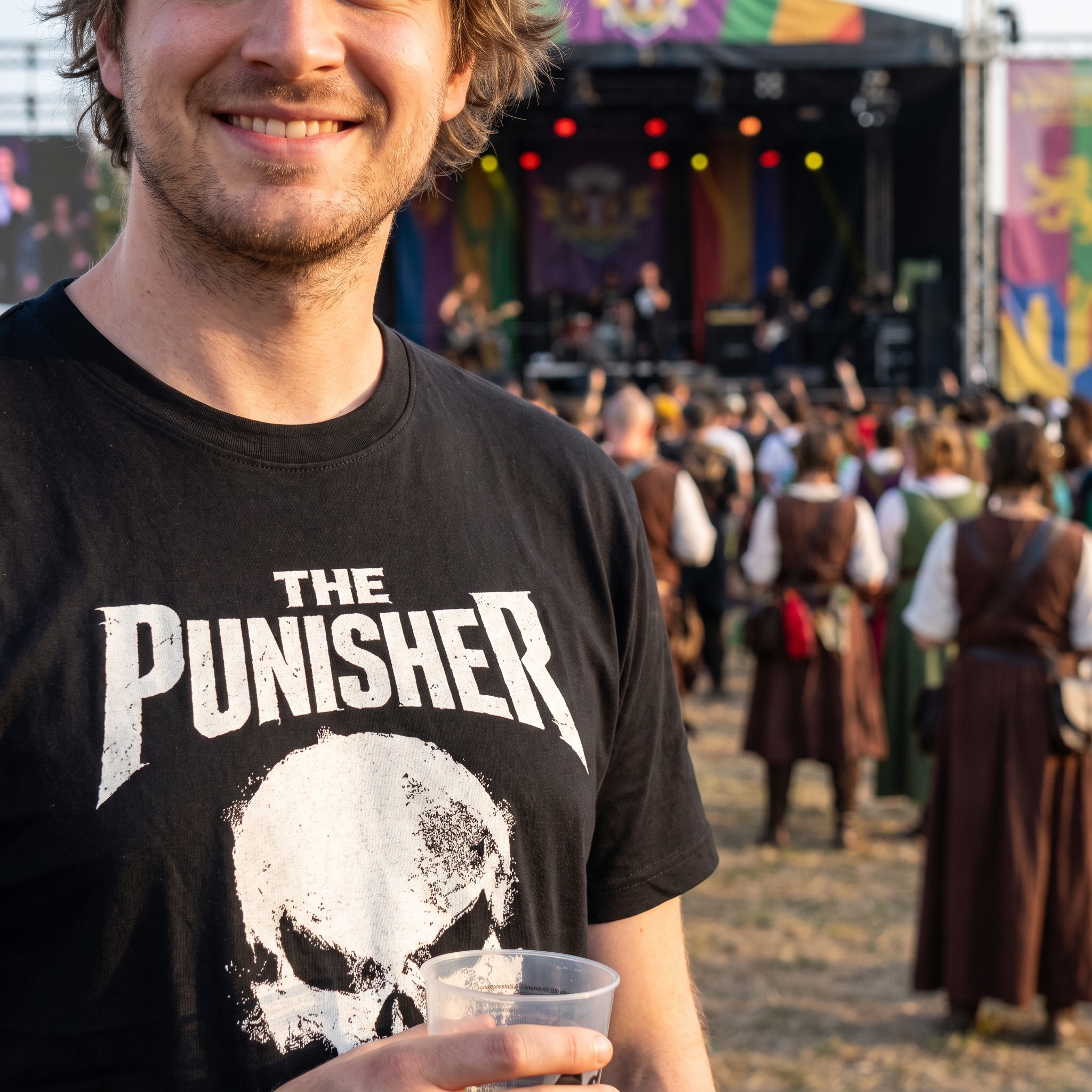 Punisher - T-shirt logo Skull