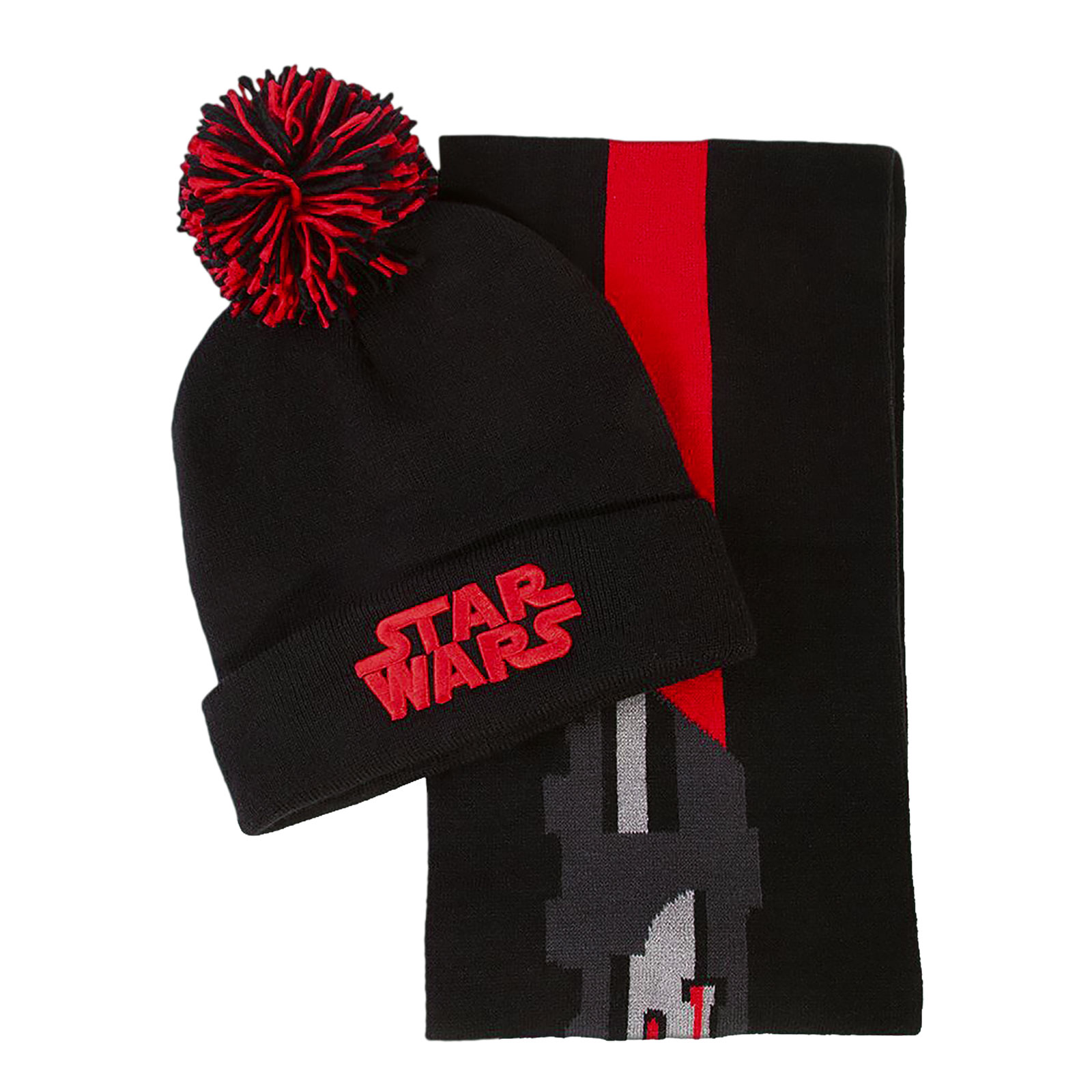 Star Wars - Ensemble cadeau bonnet et écharpe Darth Vader