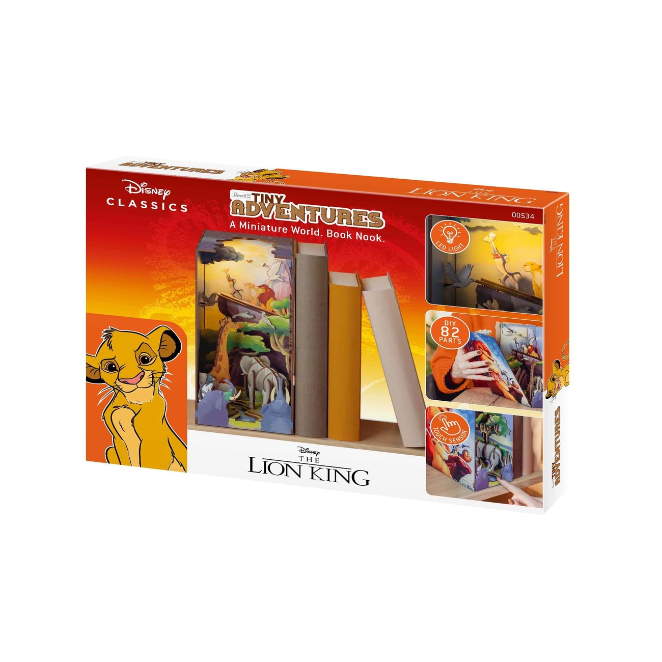 Disney Tiny Adventures Book Nook Mini diorama El Rey León 23 cm