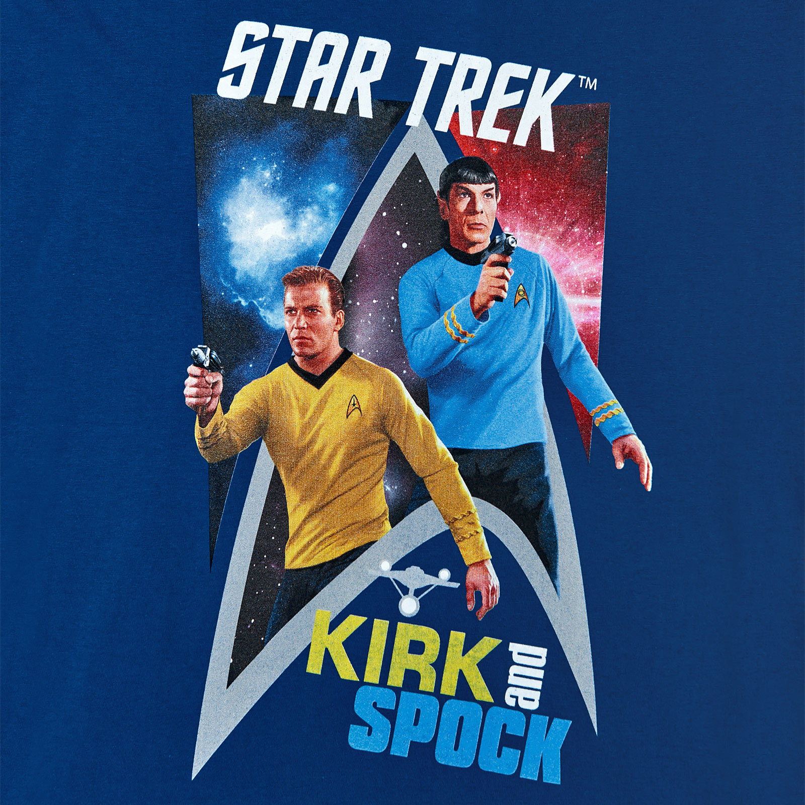 Star Trek - Kirk & Spock T-Shirt blau