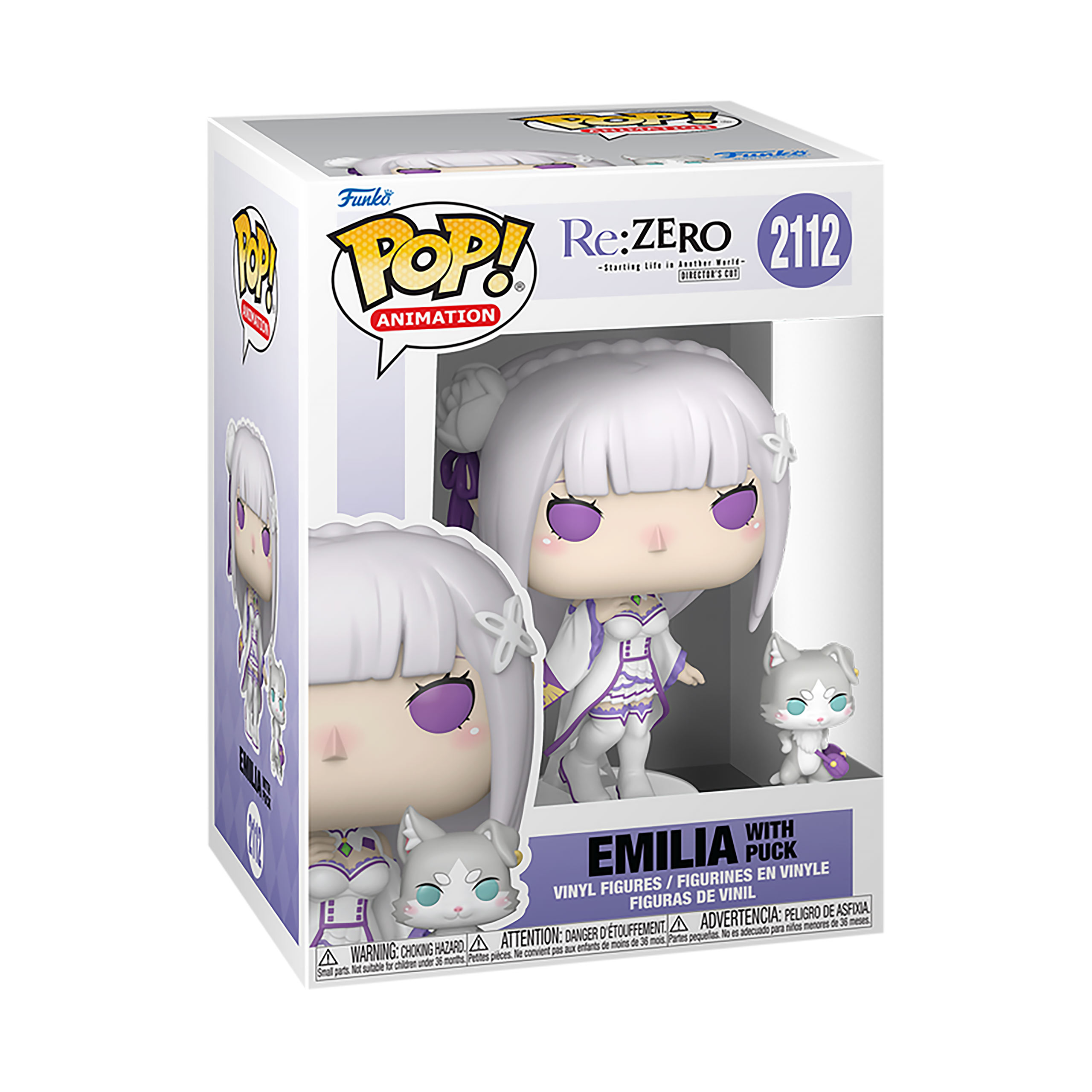 Re:Zero - Emilia avec Puck Figurine Funko Pop!