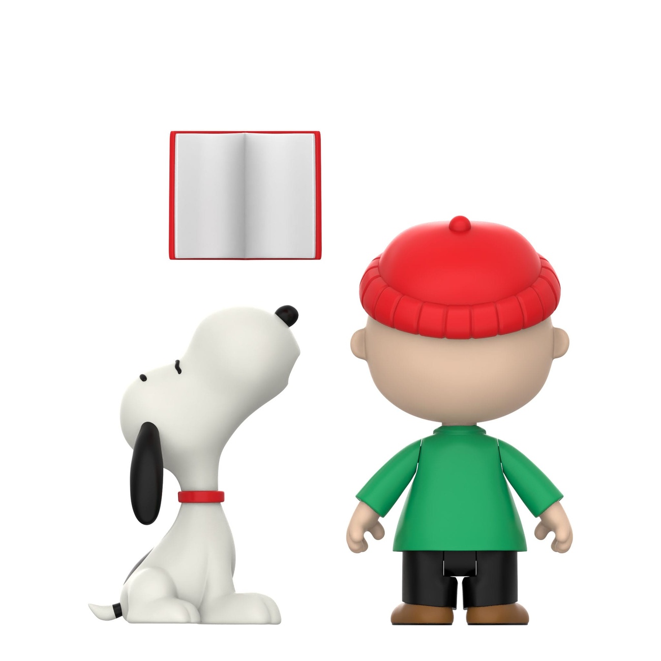Peanuts ReAction Pack de 2 figuras de acción Charlie Brown y Snoopy (Villancicos) 10 cm