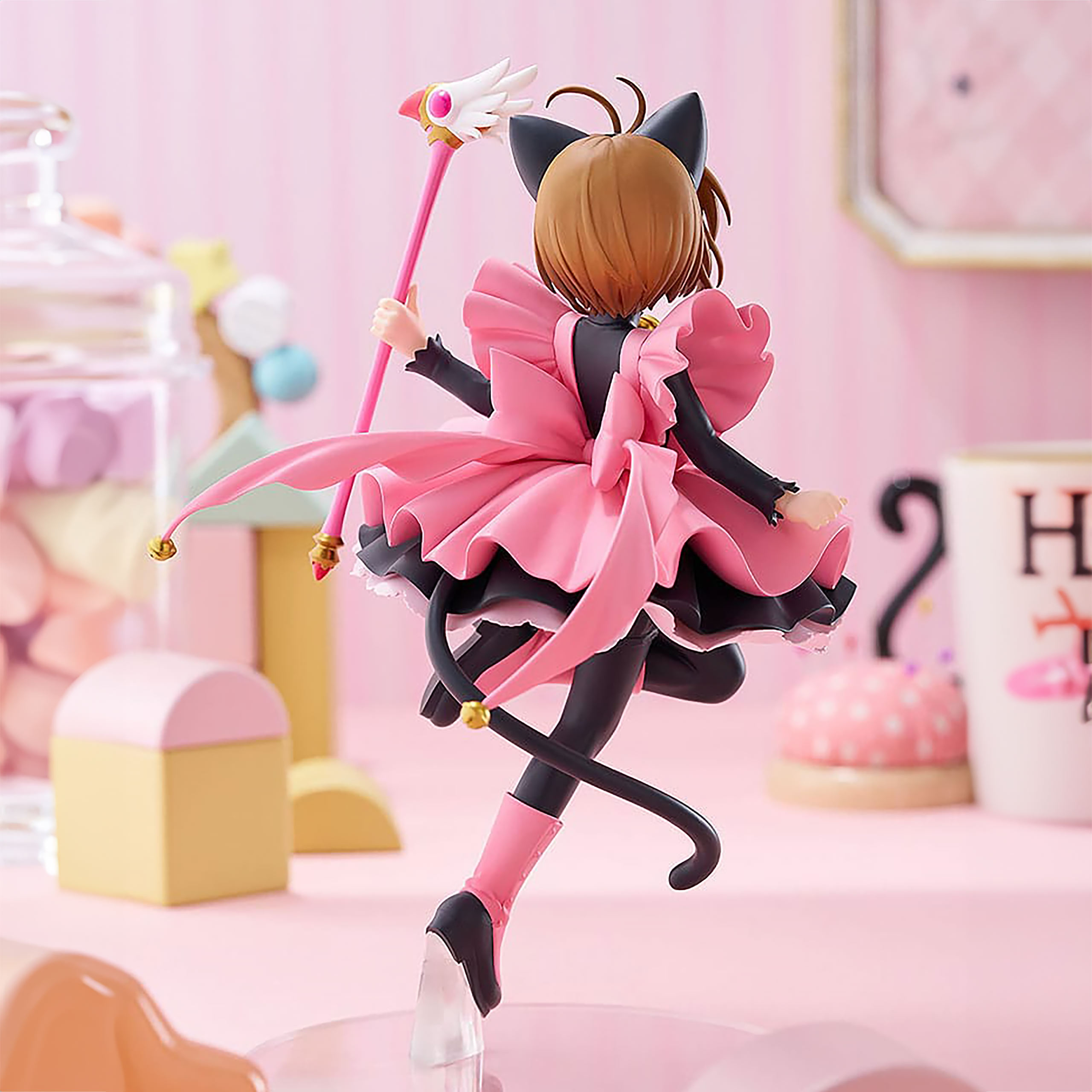 Card Captor Sakura - Figurine Kinomoto Sakura Version Costume de Chat Noir Taille L