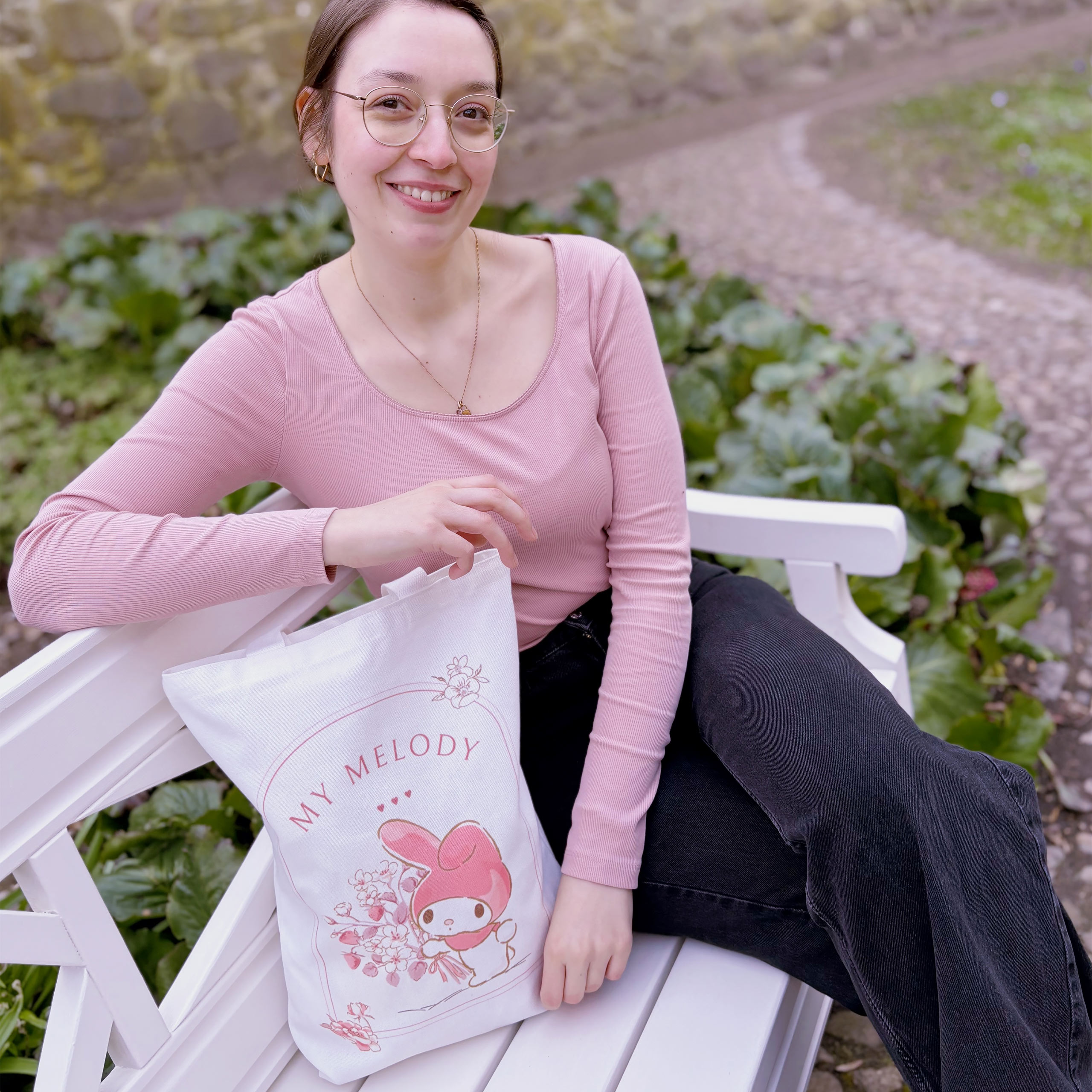 Hello Kitty - My Melody Floral Garden Totebag