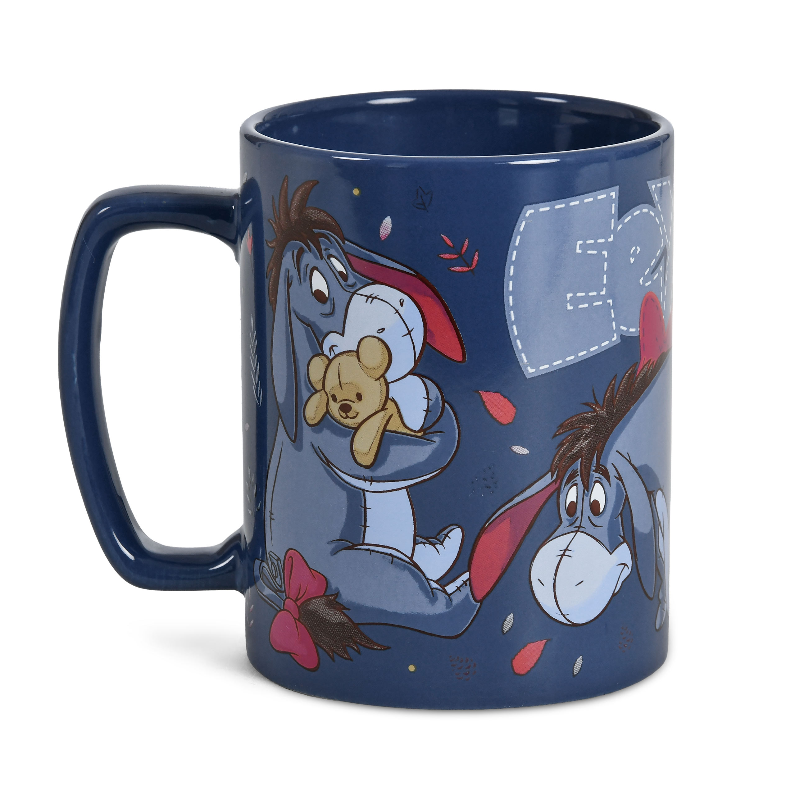 Kubuś Puchatek - kubek Kłapouchy z pluszowym pokrowcem