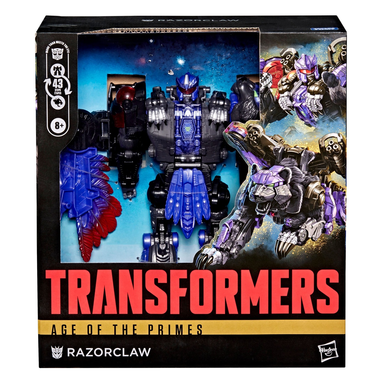 Transformers Age of the Primes figurine d’action Leader Class Razorclaw 19 cm