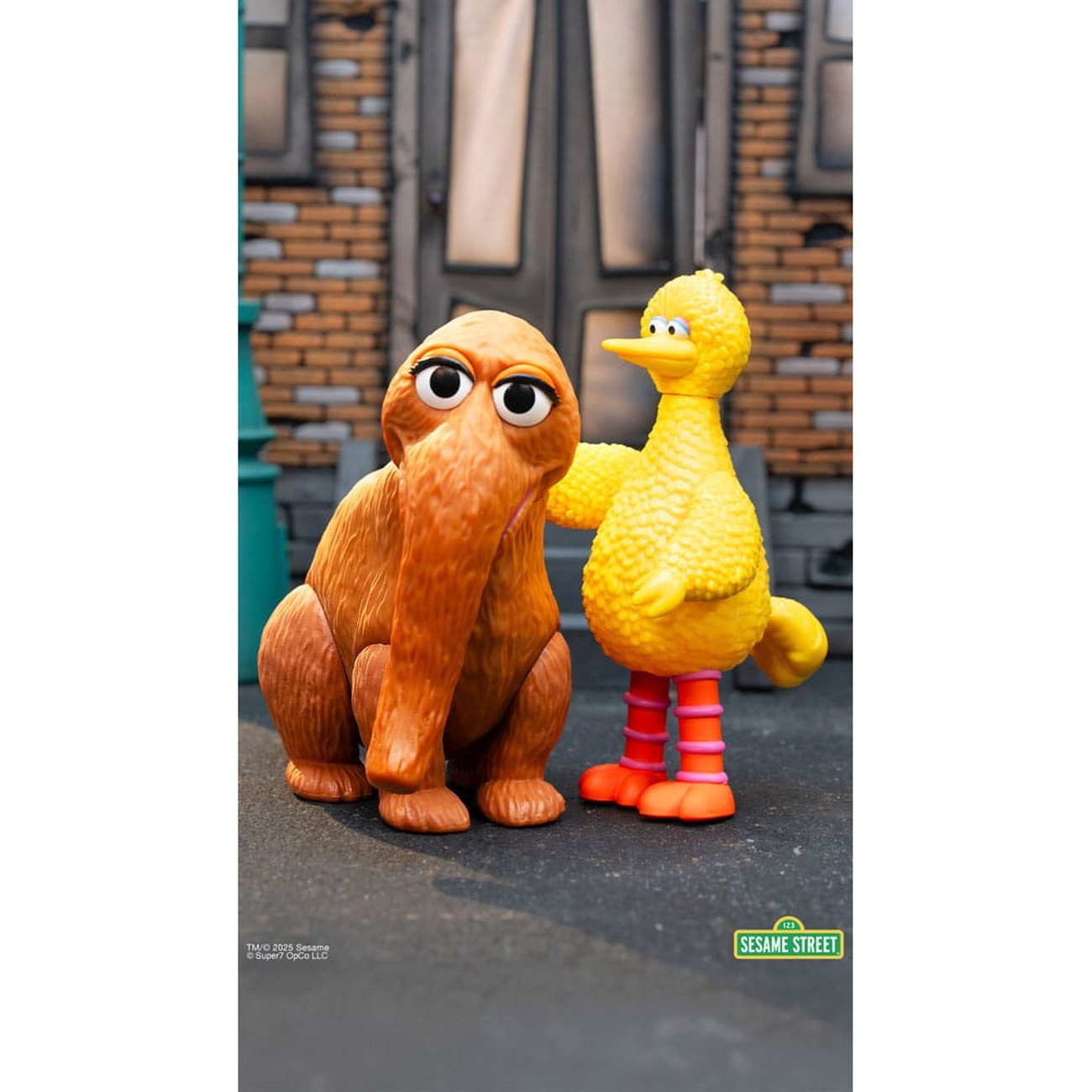 Sesame Street figurines articulées ReAction lot de 2 Big Bird et Mr Snuffleupagus 10 cm