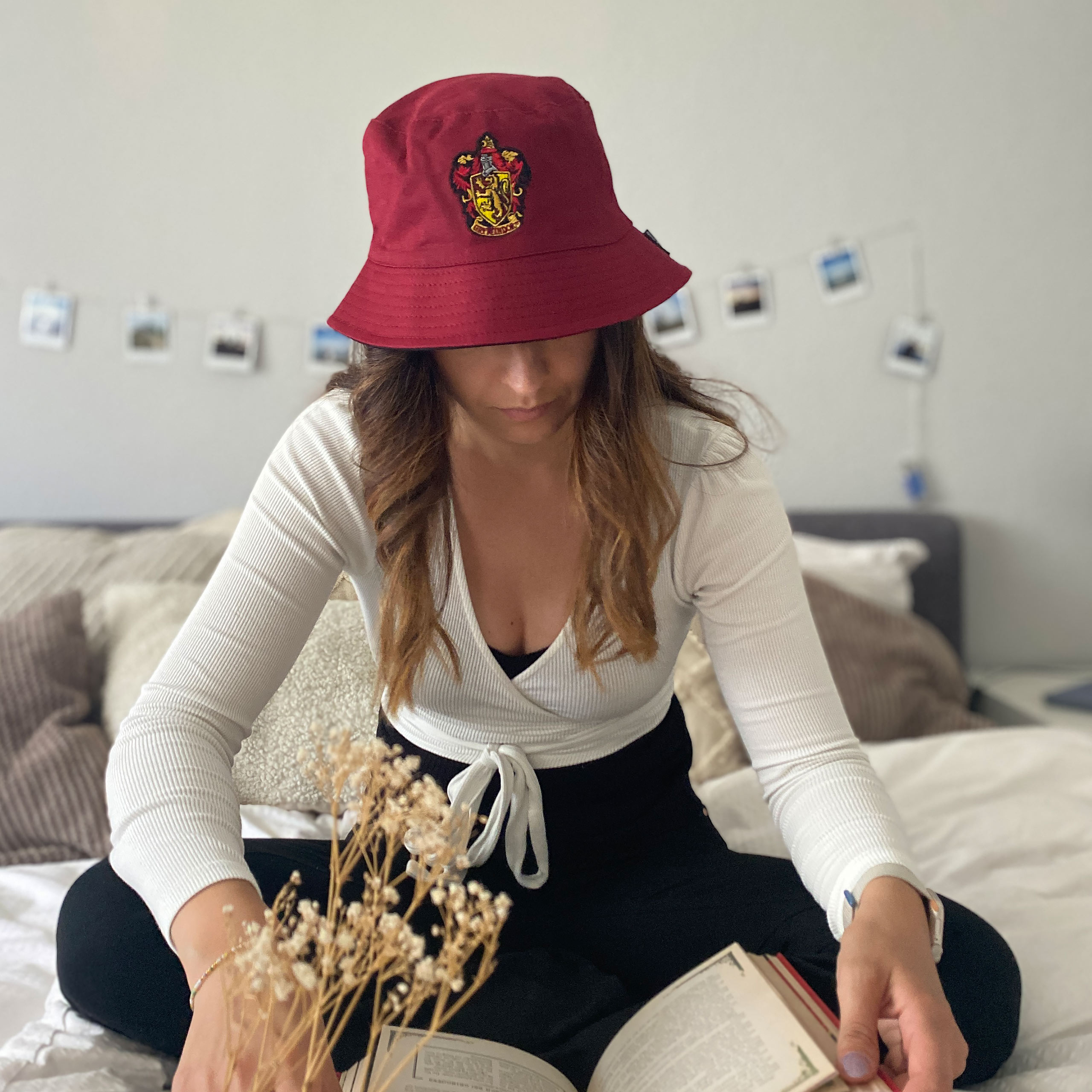 Cappello con stemma Gryffindor con motivo reversibile - Harry Potter