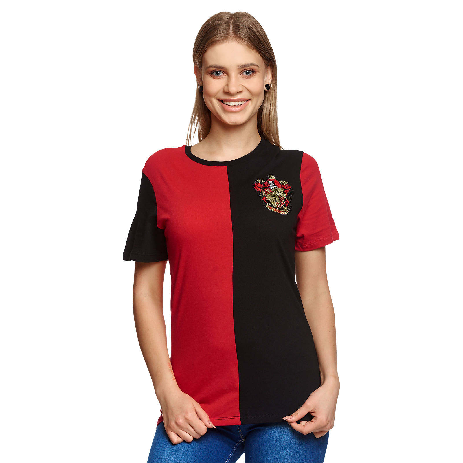 Harry Potter - T-shirt de tournoi Gryffondor rouge-noir