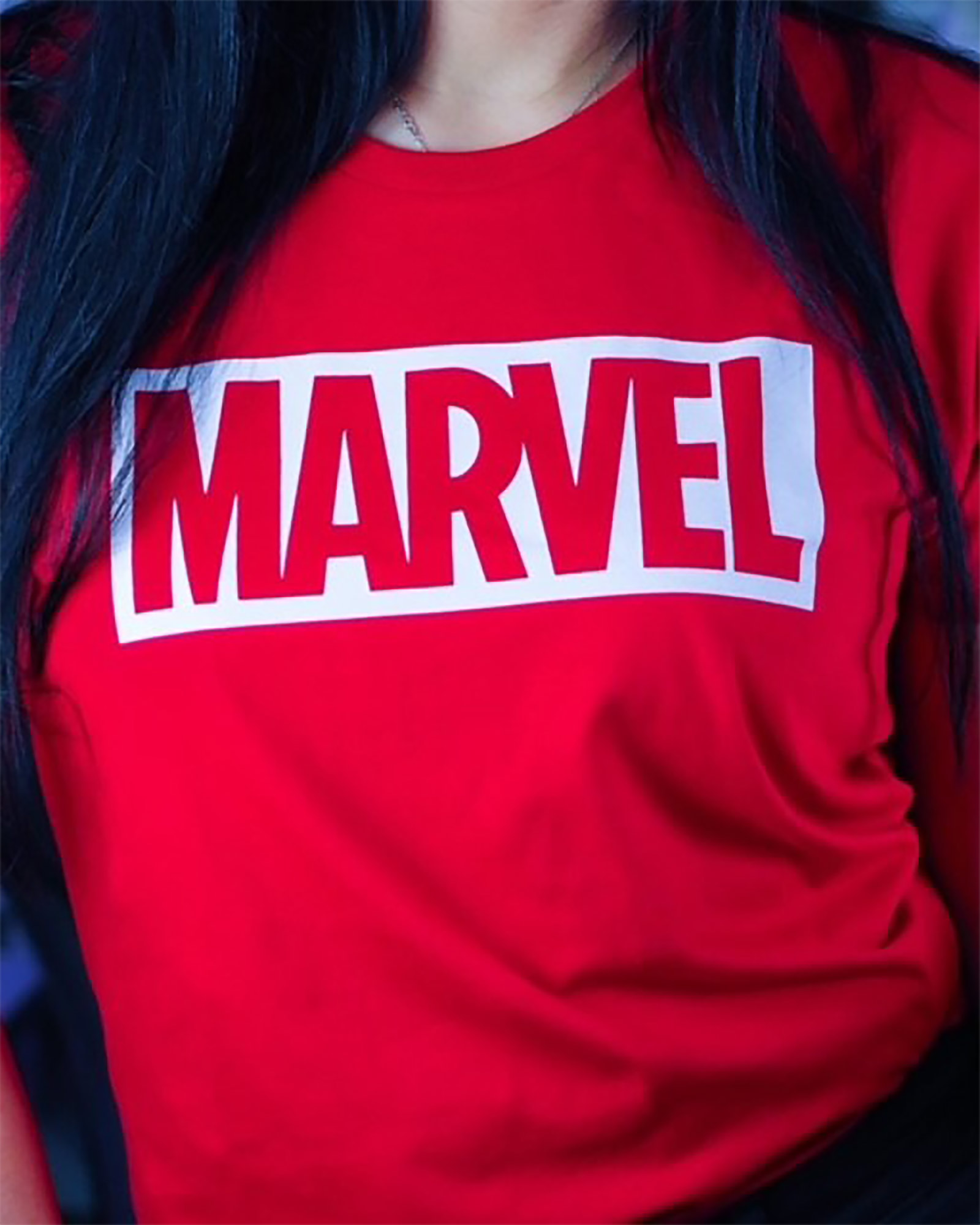 Marvel - Logo T-Shirt Biologisch Katoen rood