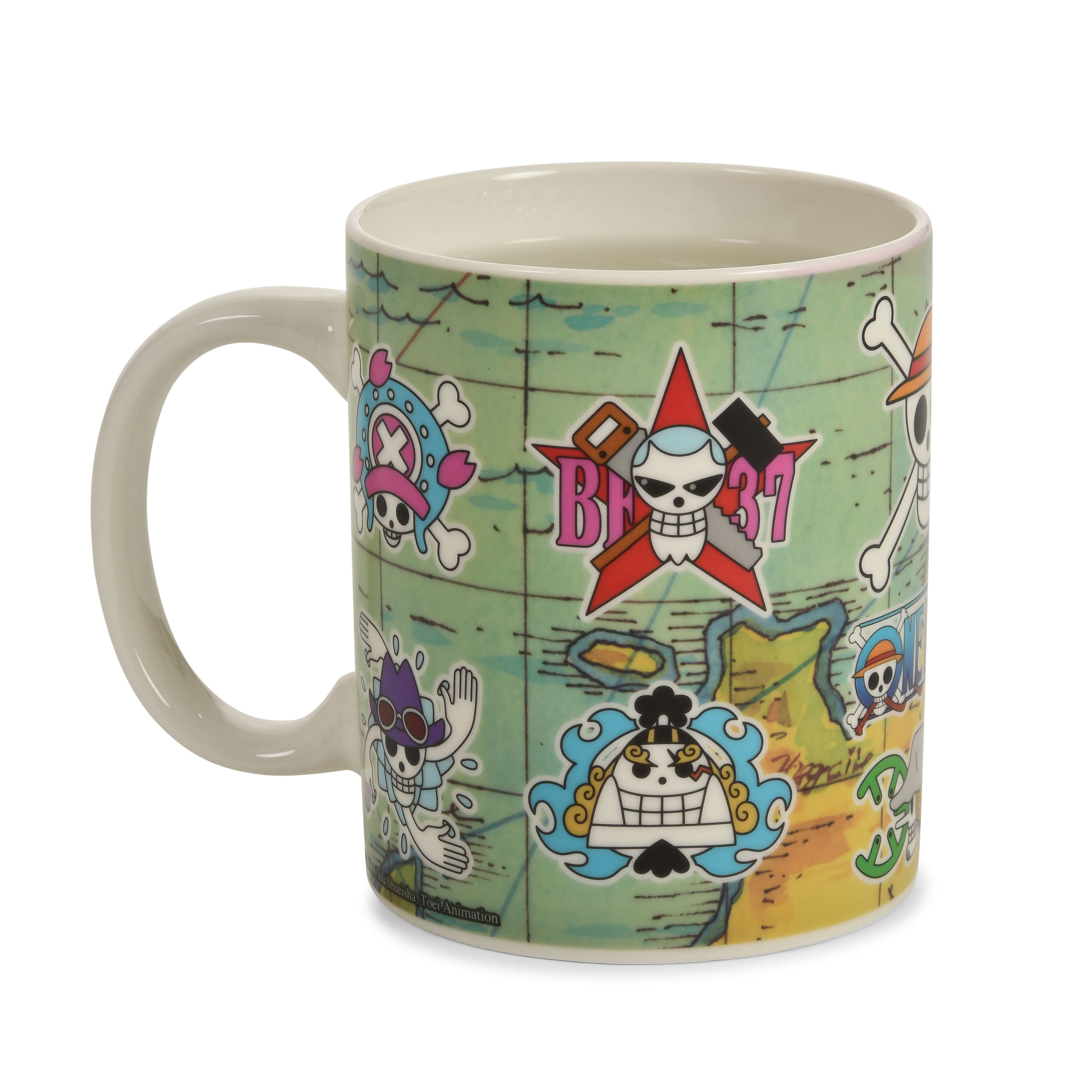 One Piece - South Blue Map Heat Changing Mug