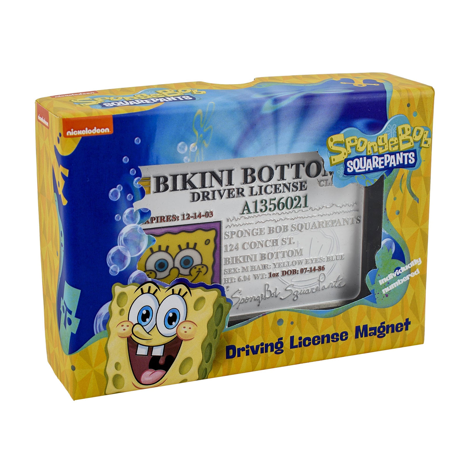 SpongeBob - Replica della patente di guida di Bikini Bottom