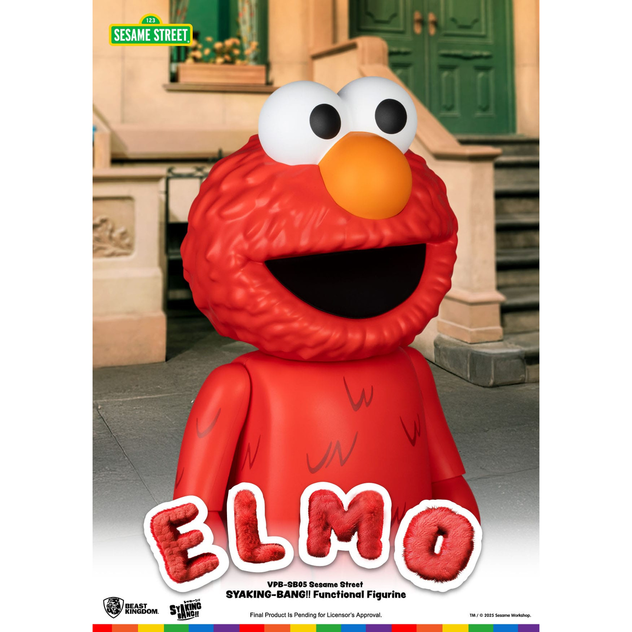Barrio Sésamo hucha de vinilo Syaking Bang Elmo 47 cm